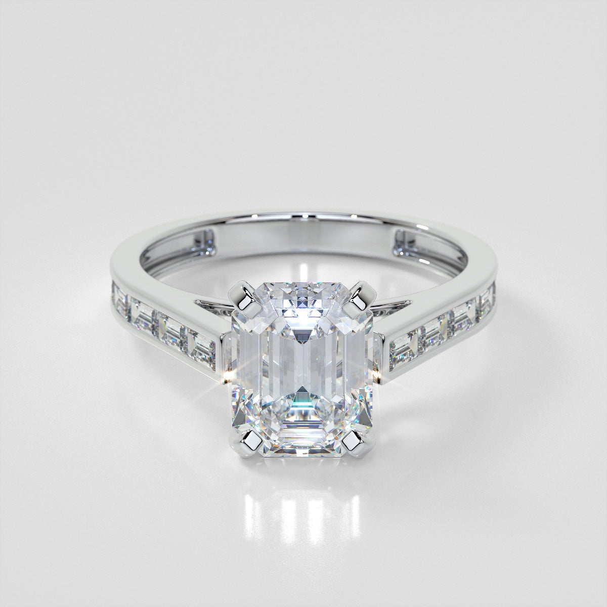 2.0CT Lab Grown Emerald Cut Ring vs Solitaire Designs: Choosing Your ...