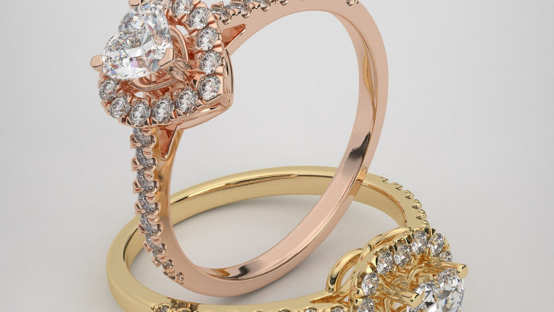 Solitaire vs. Halo ring