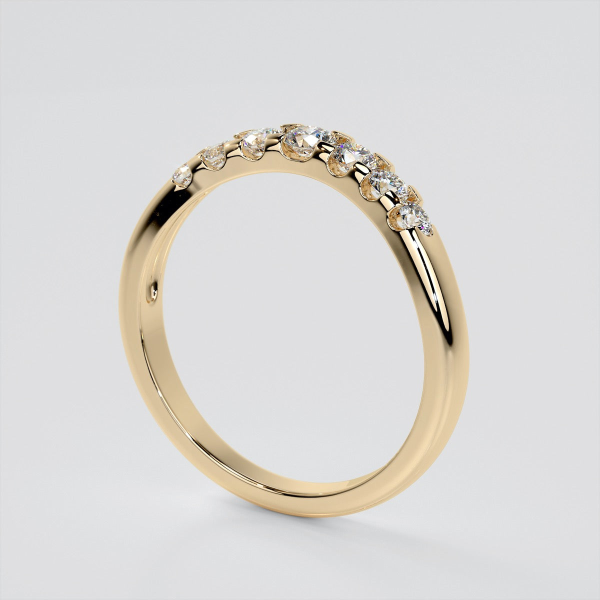 2.0CT Round Cut Lab Grown Diamond Trellis Style Tapered Engagement Ring