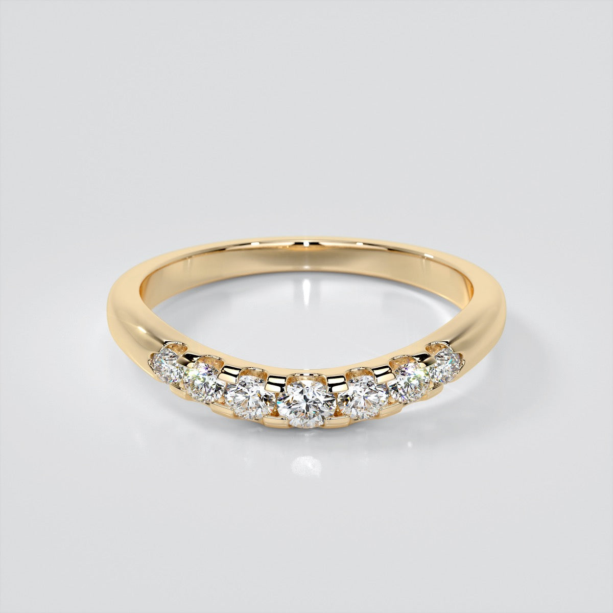 2.0CT Round Cut Lab Grown Diamond Trellis Style Tapered Engagement Ring
