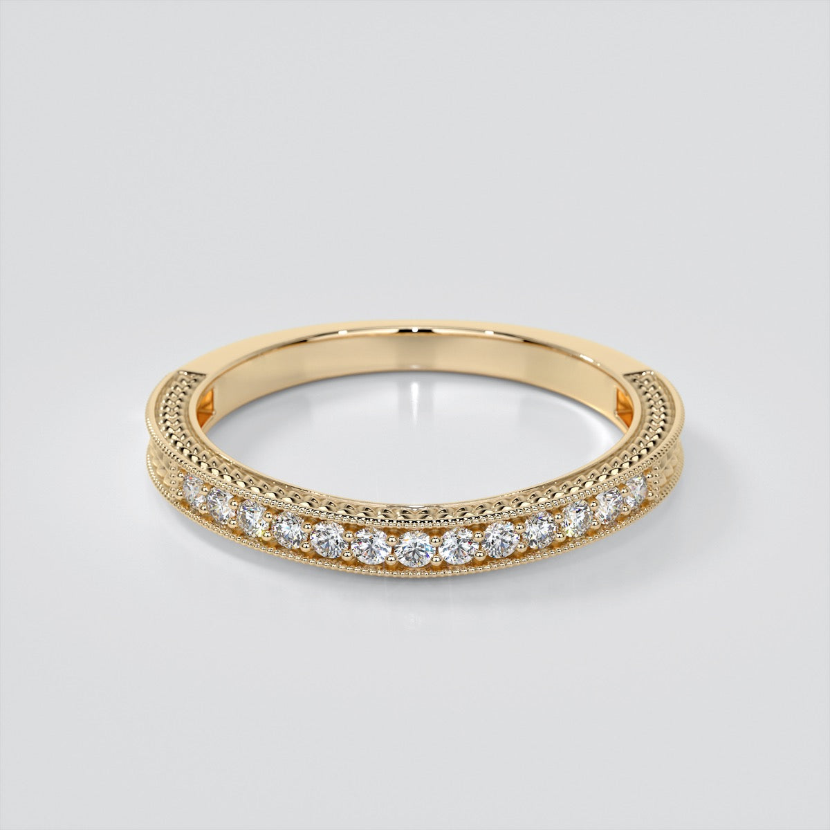 Asscher Cut Vintage-Style Engagement Ring