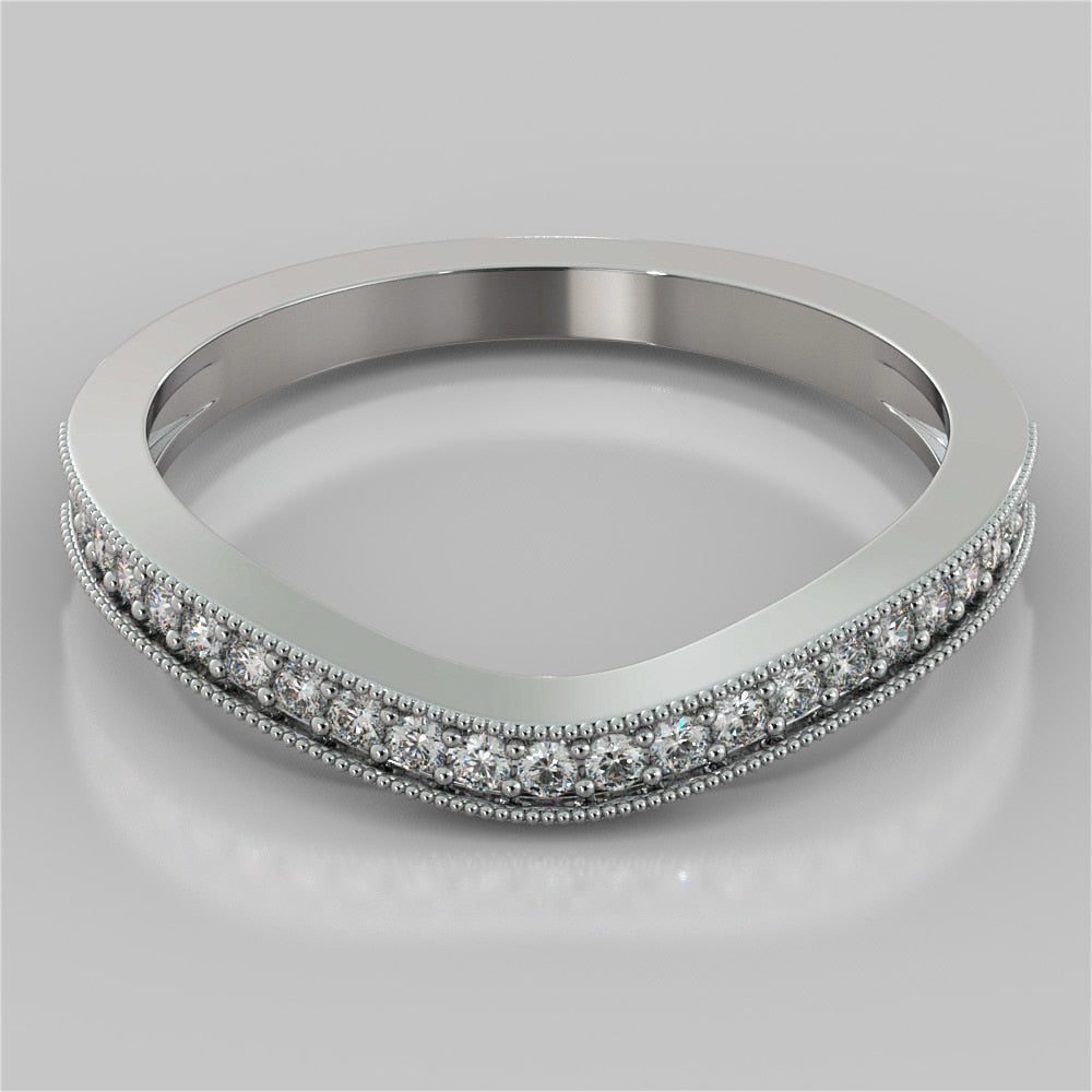 2.0CT Asscher Cut Lab Grown Diamond Tapered Cathedral Engagement Ring