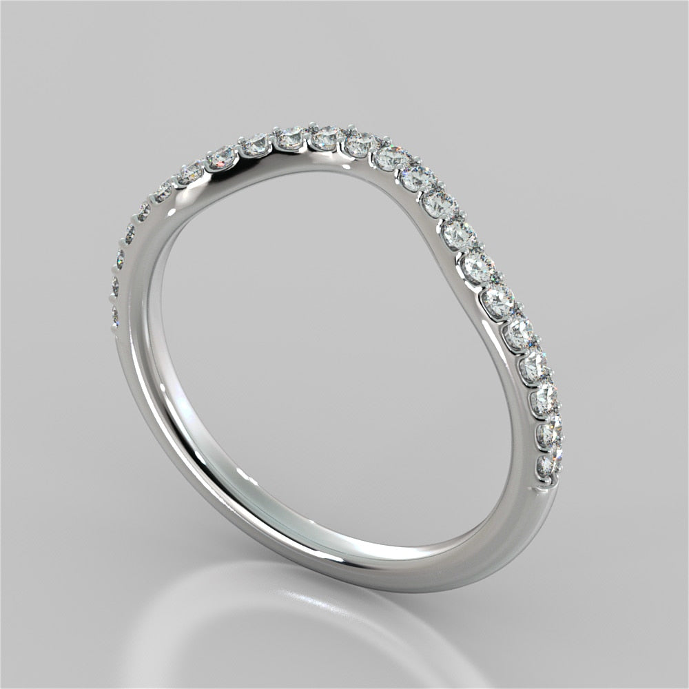 Scallop Style Contoured Wedding Band