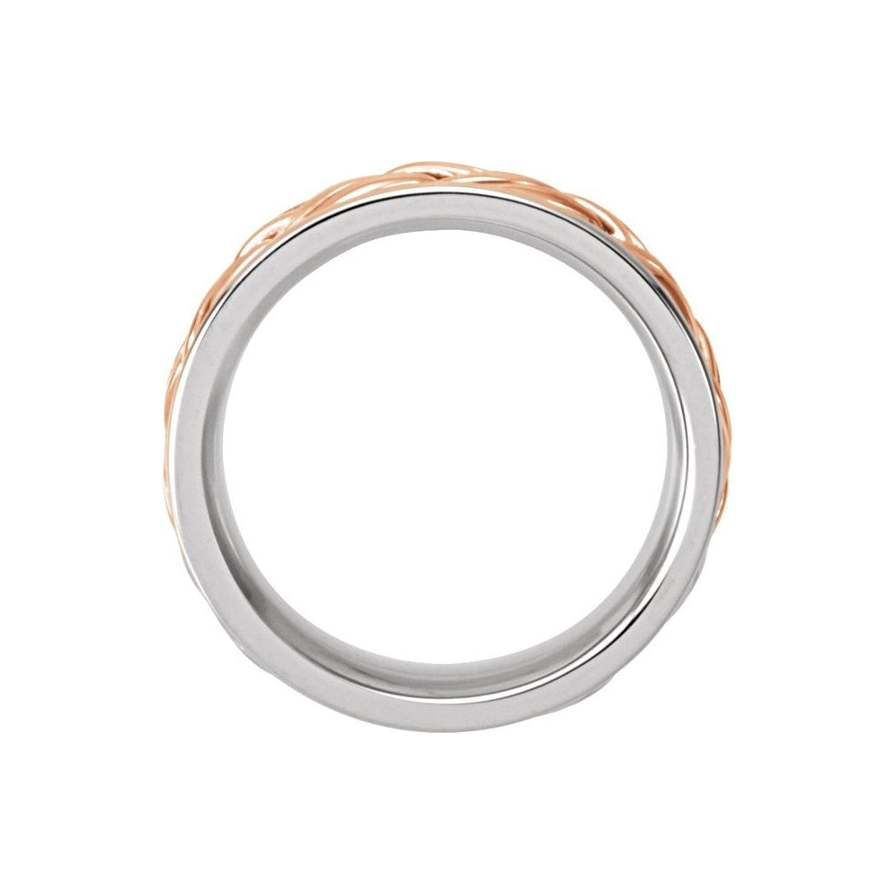8 mm Woven Band in 14K White or Yellow Gold