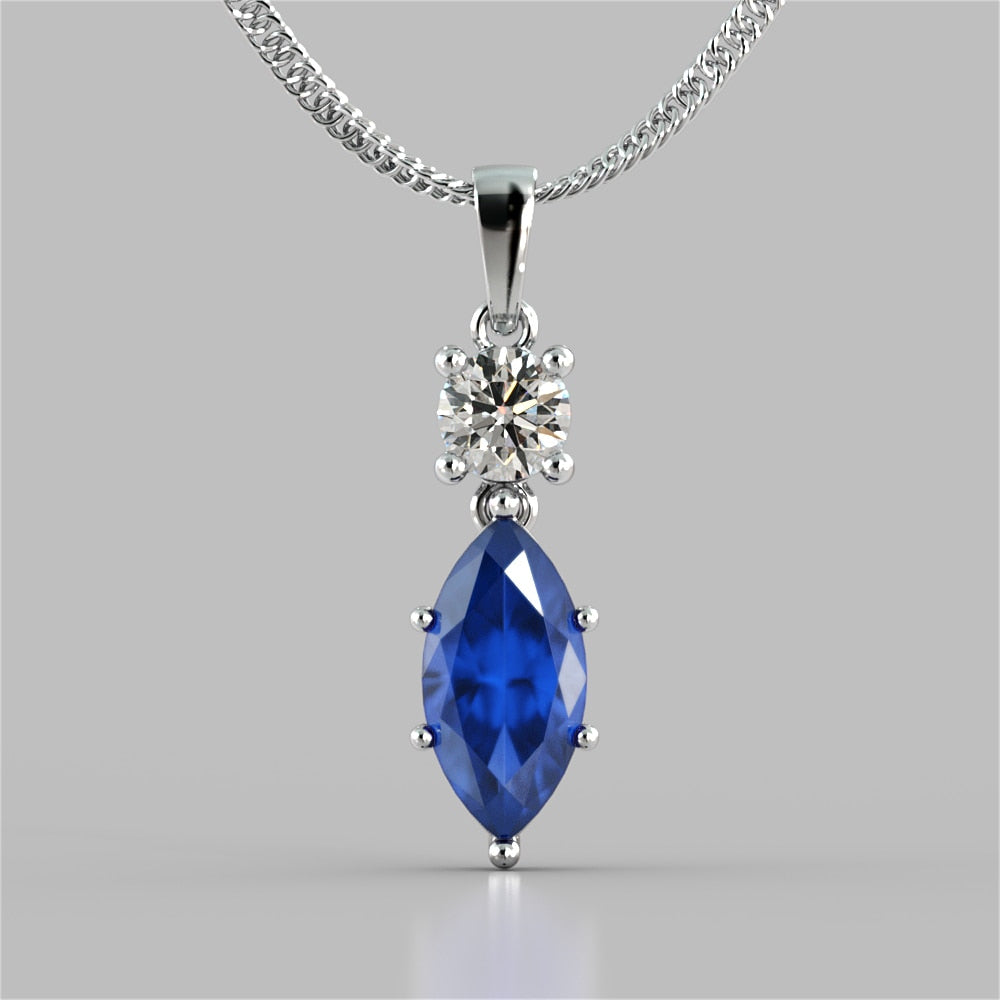 Marquise Cut Drop Style Pendant