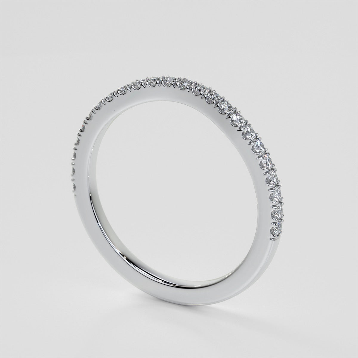Round Cut Halo Engagement Ring With Accents