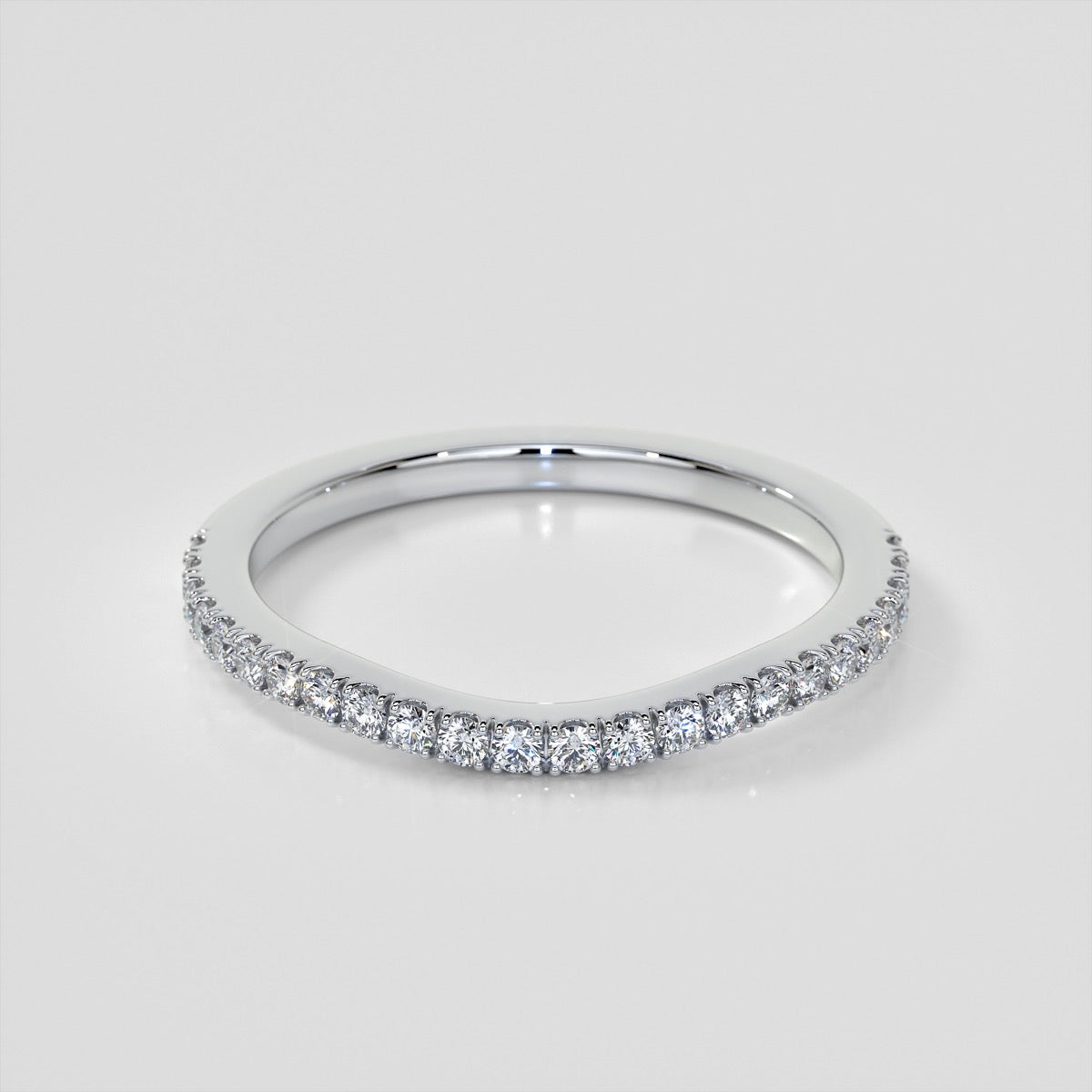Round Cut Halo Engagement Ring With Accents