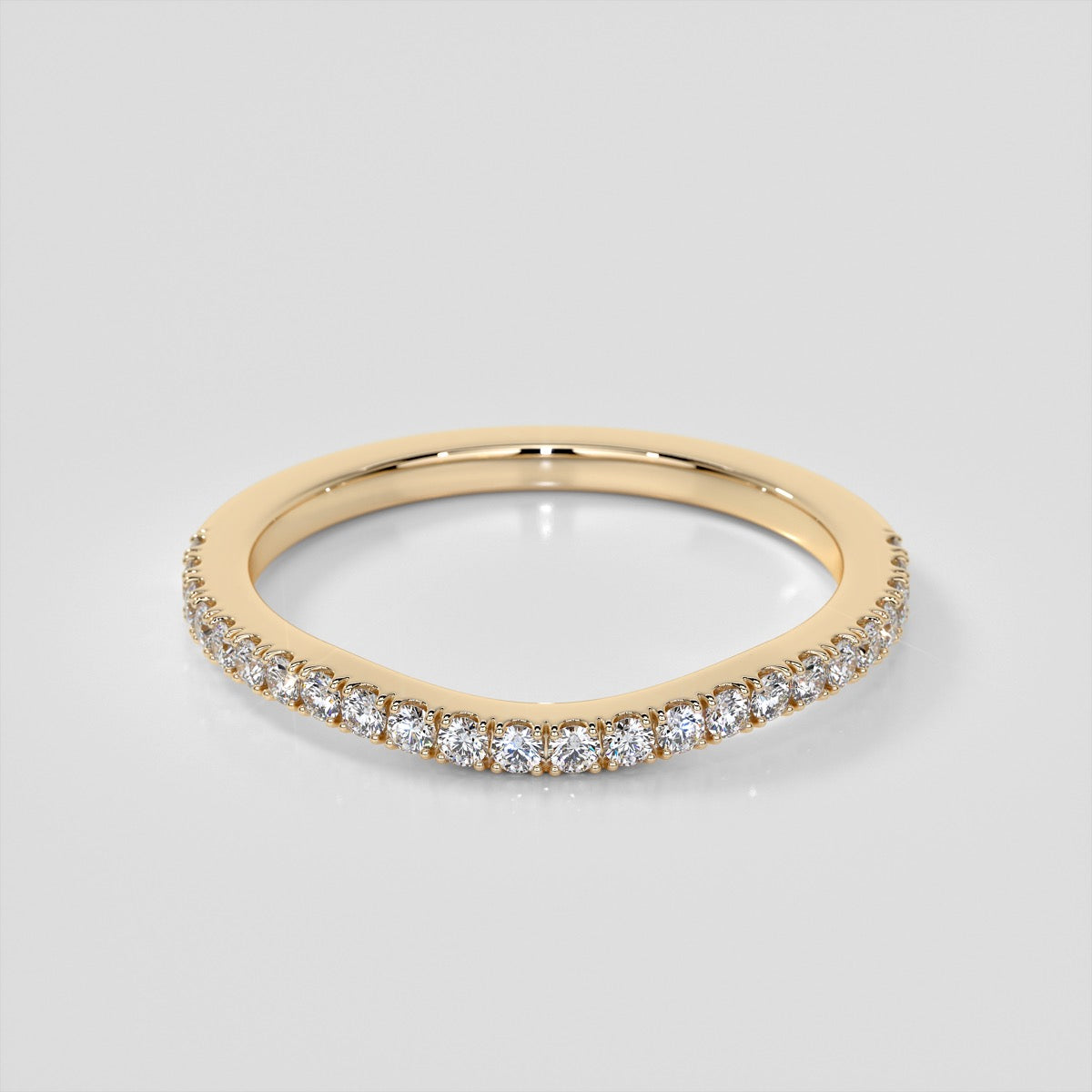 Round Cut Halo Engagement Ring With Accents
