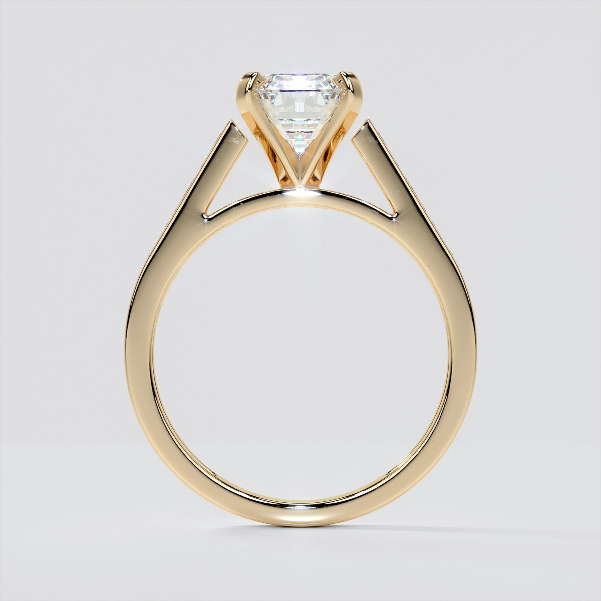 Emerald Baguettes Trio Wedding Set