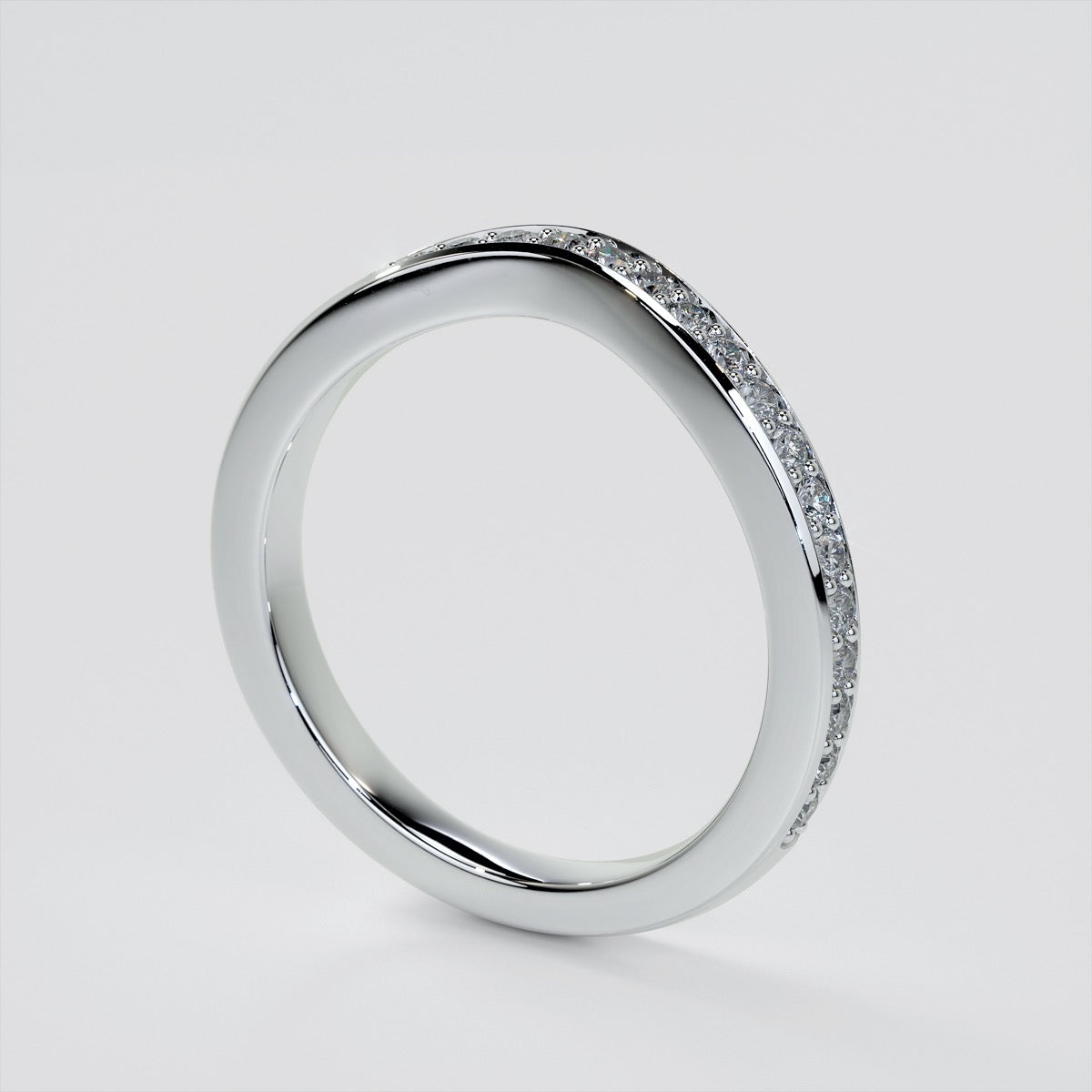 1.5Ct Princess Cut Lab Grown Diamond VVS Clarity | F-Color Engagement Ring in 18K White Gold