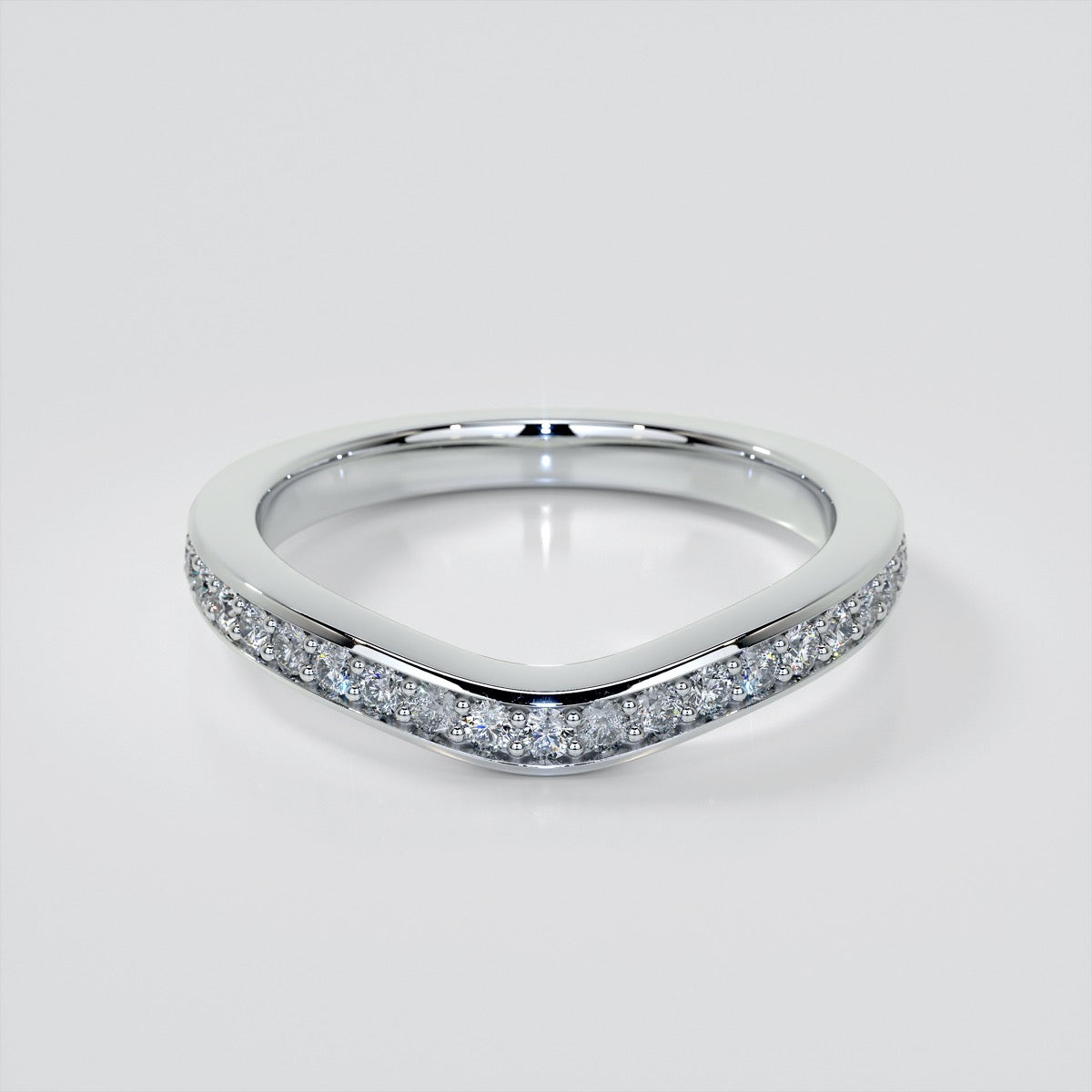1.5Ct Round Cut Lab Grown Diamond VVS Clarity  |  F-Color Engagement Ring in 18K White Gold