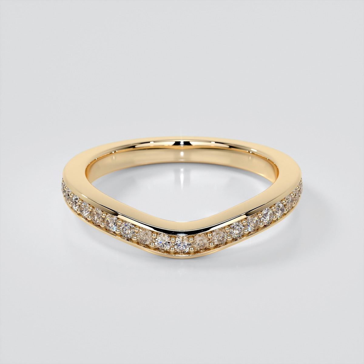 1.5Ct Round Cut Lab Grown Diamond VVS Clarity  |  F-Color Engagement Ring in 18K White Gold