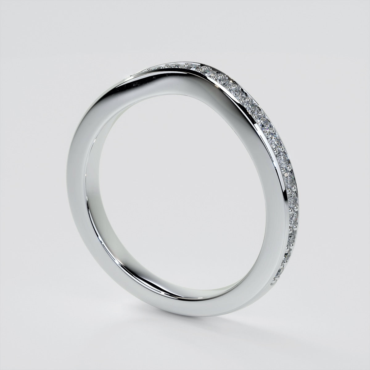 1.5Ct Emerald Cut Lab Grown Diamond VVS Clarity | F-Color Engagement Ring in 18K White Gold