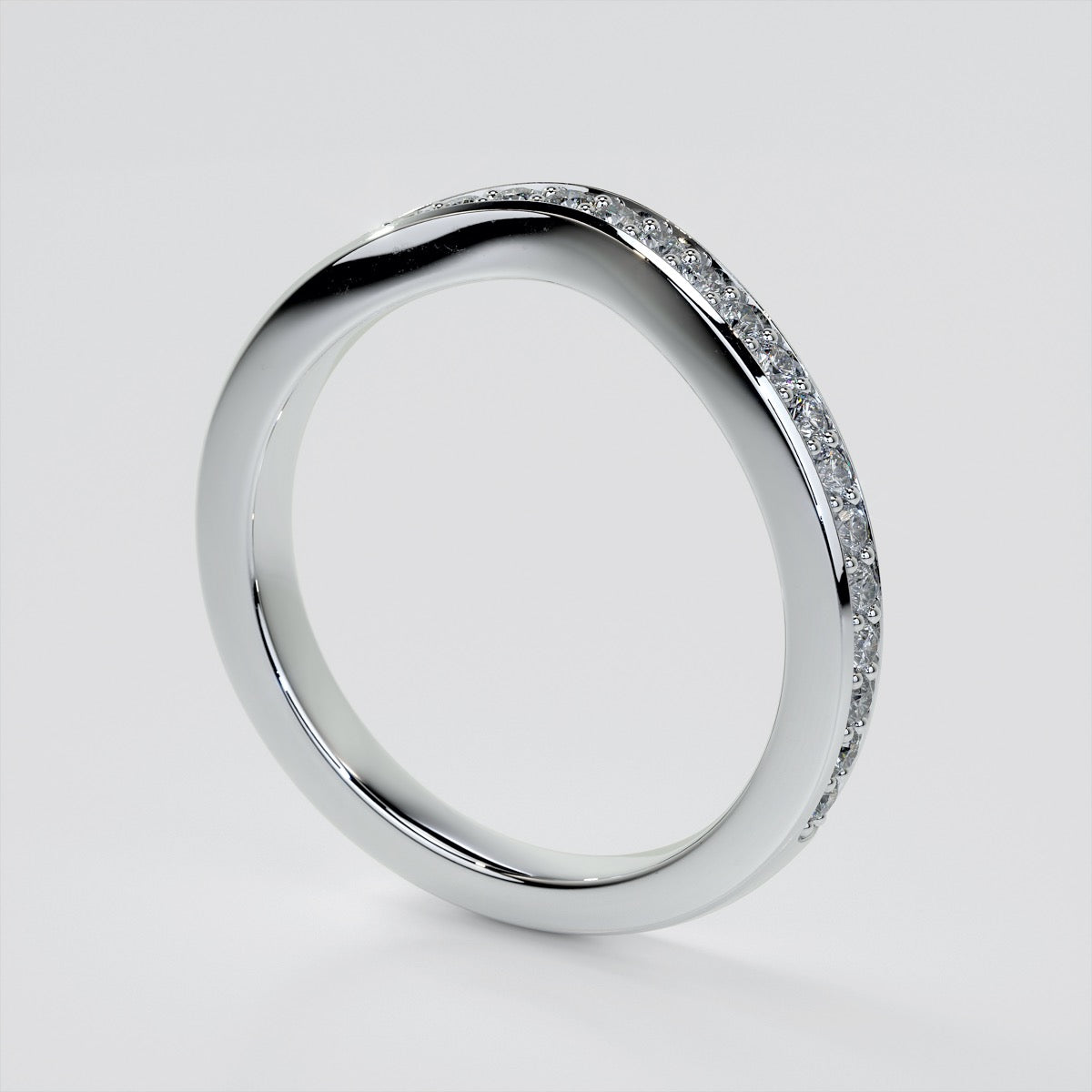 1.5Ct Oval Cut Lab Grown Diamond VVS Clarity | F-Color Engagement Ring in 18K White Gold