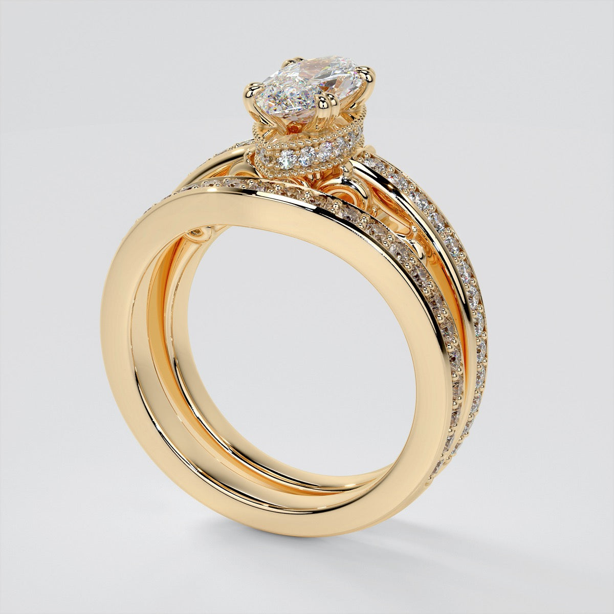 1.5Ct Marquise Cut Lab Grown Diamond VVS Clarity | F-Color Engagement Ring in 18K White Gold