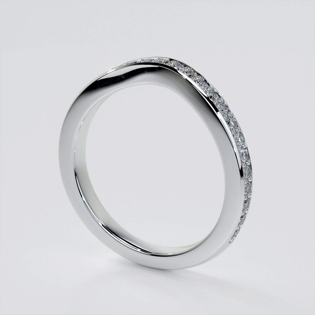 1.5Ct Pear Cut Lab Grown Diamond VVS Clarity  | F-Color Engagement Ring in 18K White Gold