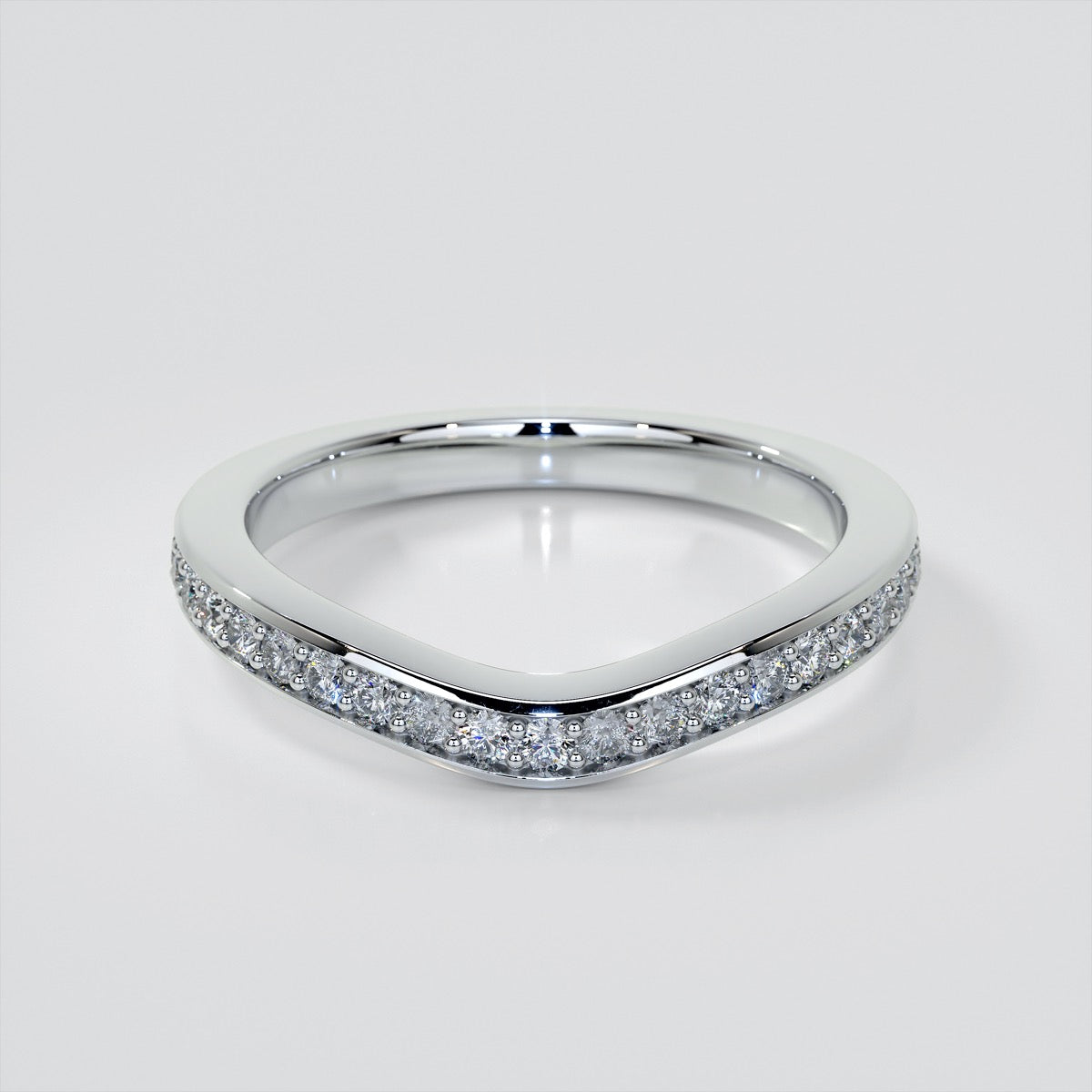1.5Ct Pear Cut Lab Grown Diamond VVS Clarity  | F-Color Engagement Ring in 18K White Gold