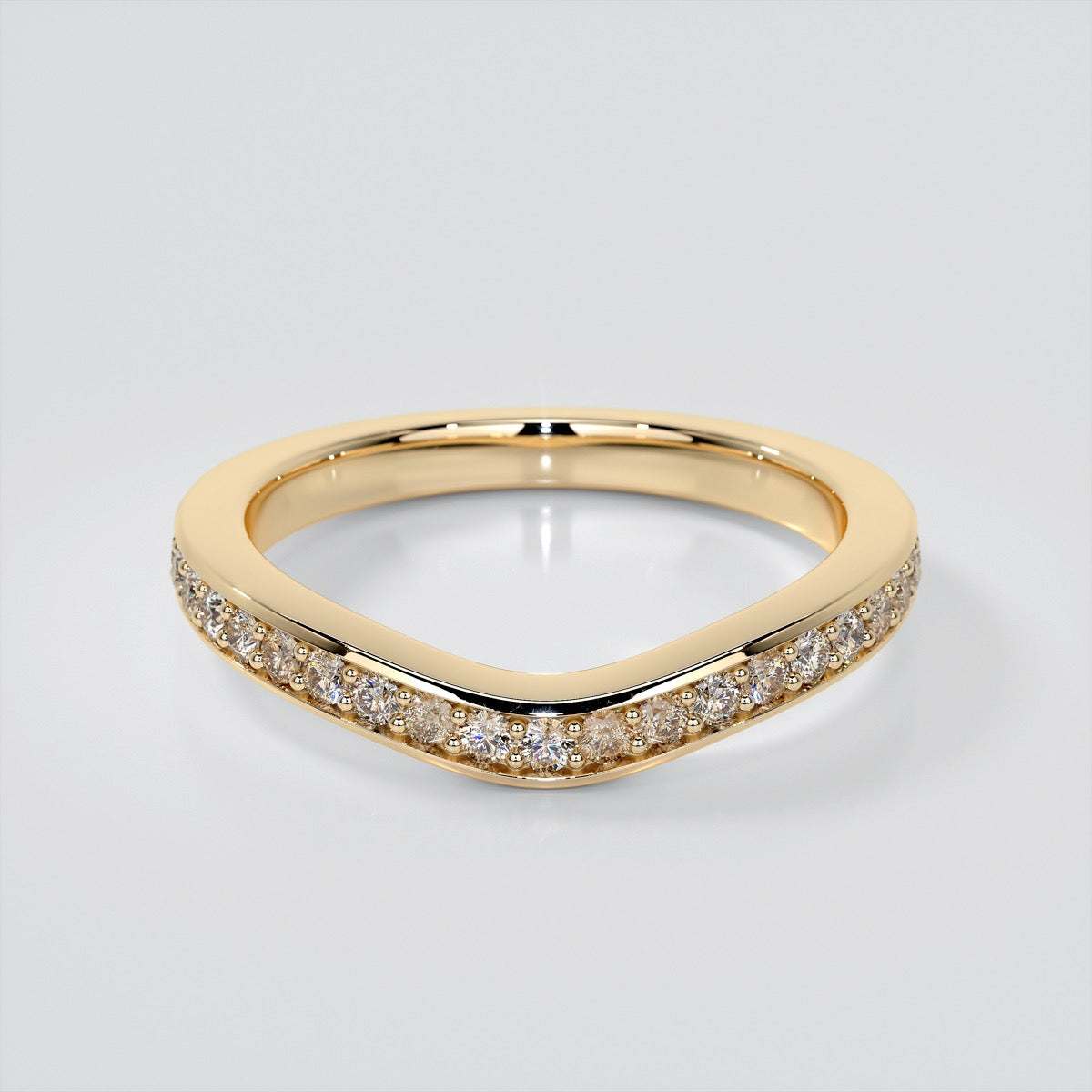 1.5Ct Pear Cut Lab Grown Diamond VVS Clarity  | F-Color Engagement Ring in 18K White Gold