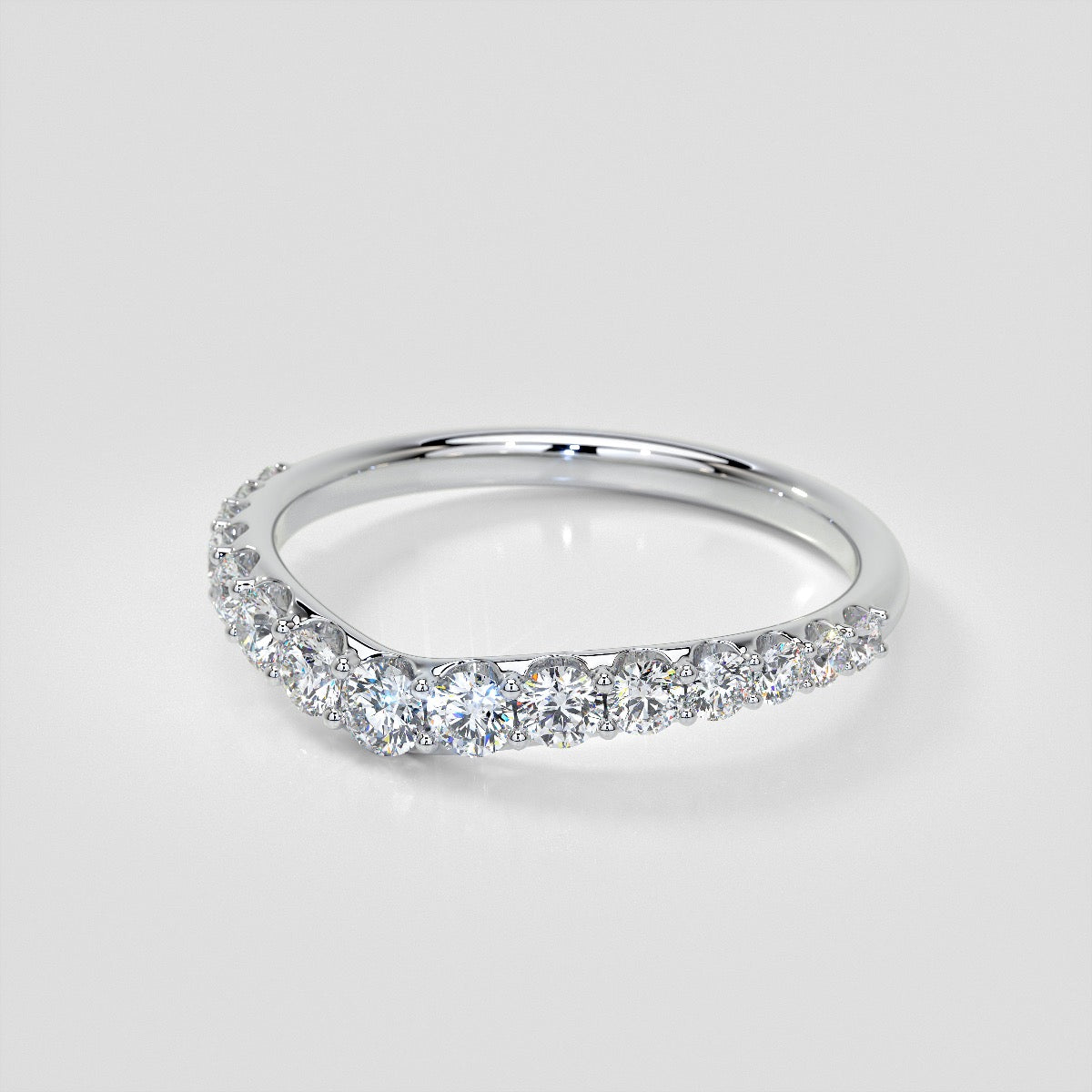 ½ CTW Lab Grown Diamond Graceful Cascade Band