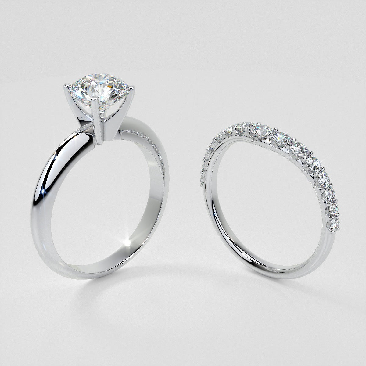 ½ CTW Lab Grown Diamond Graceful Cascade Band