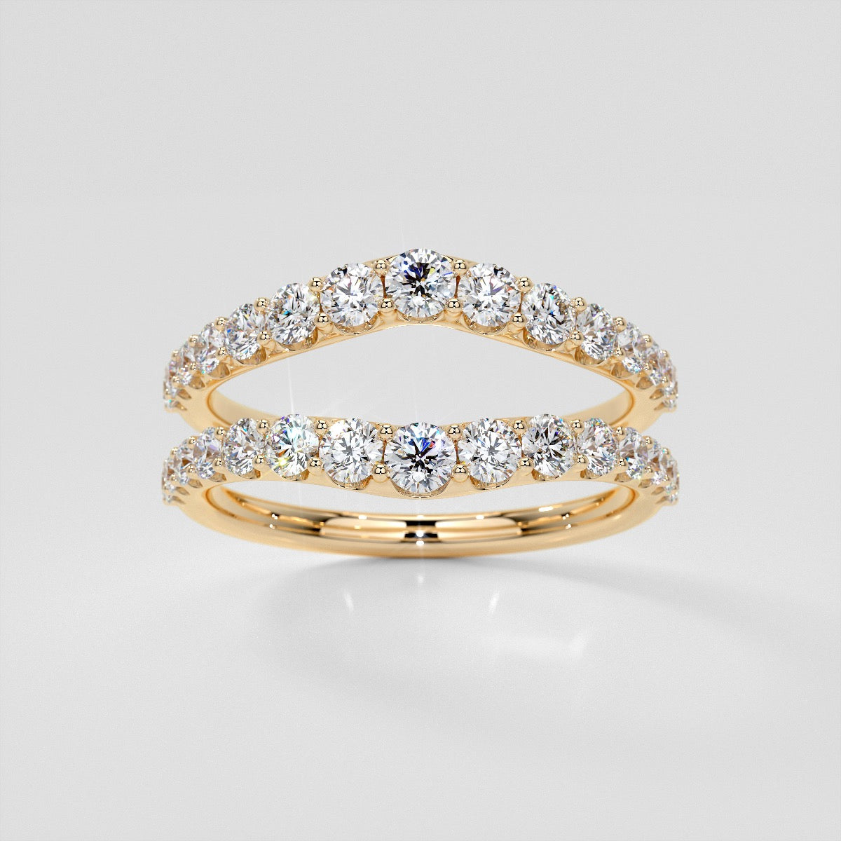 ½ CTW Lab Grown Diamond Graceful Cascade Band