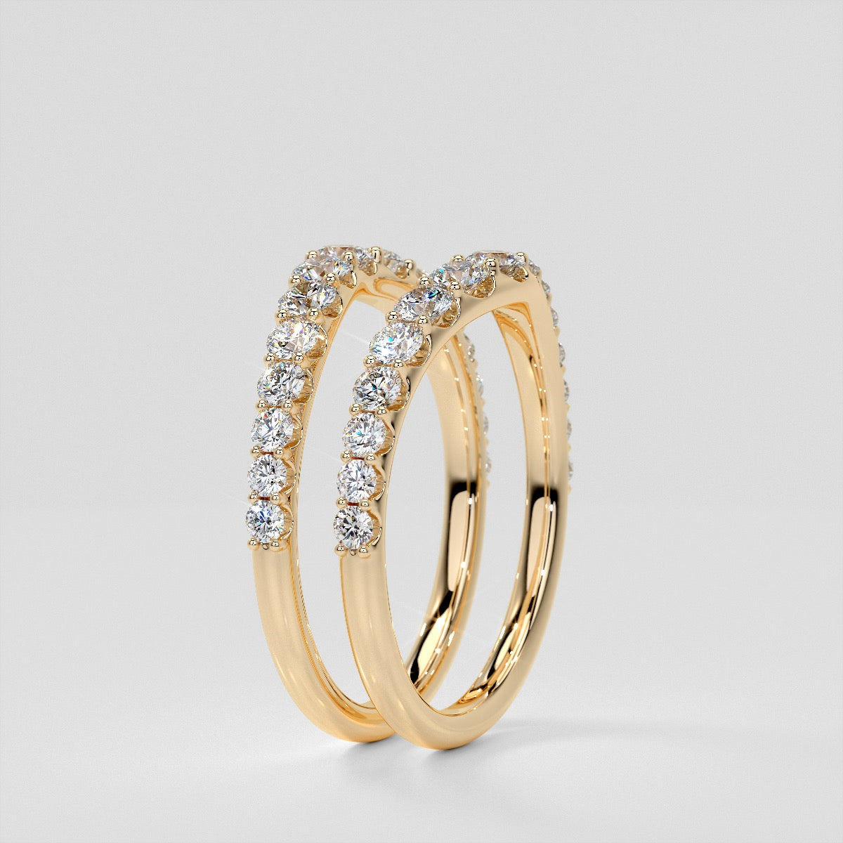 ½ CTW Lab Grown Diamond Graceful Cascade Band