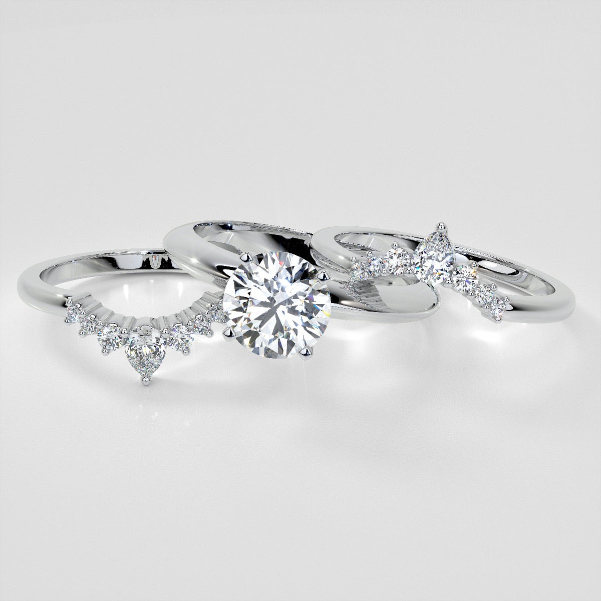1/4 CTW Lab-Grown Diamond Contour Band