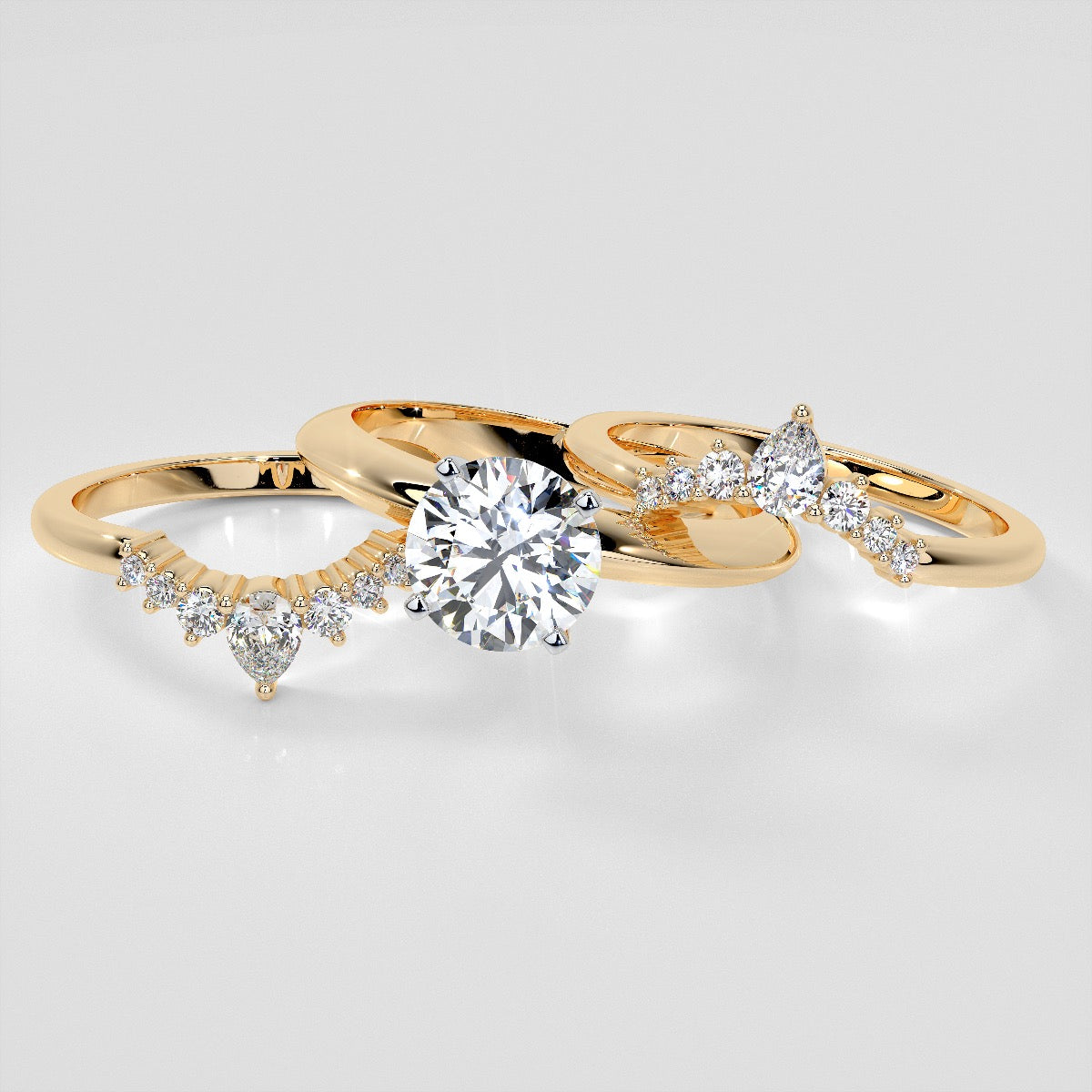 1/4 CTW Lab-Grown Diamond Contour Band