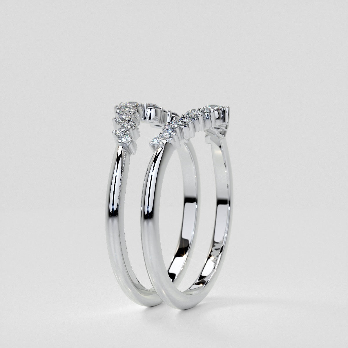 1/6 CTW Lab Grown Diamond Contour Band