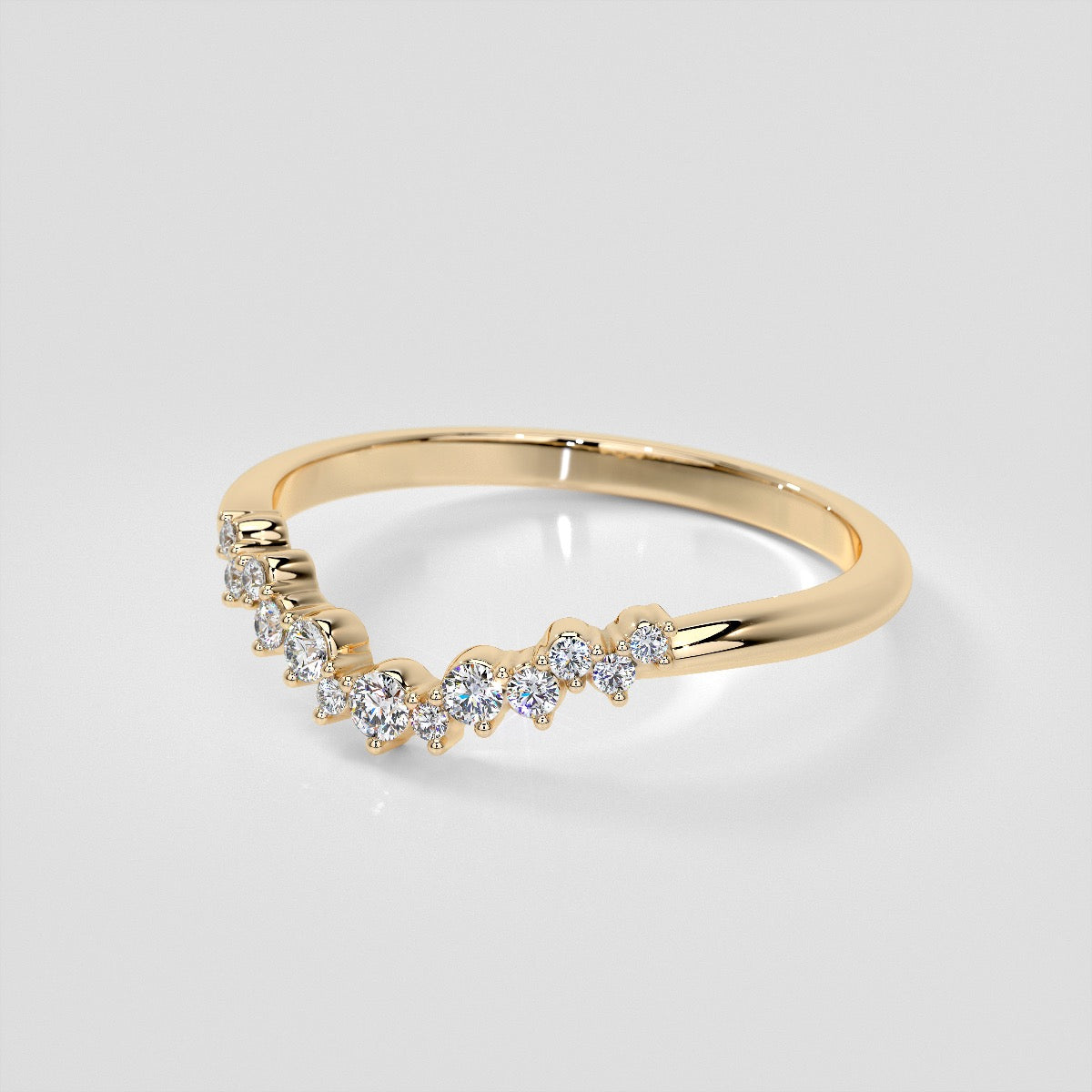 1/6 CTW Lab Grown Diamond Contour Band