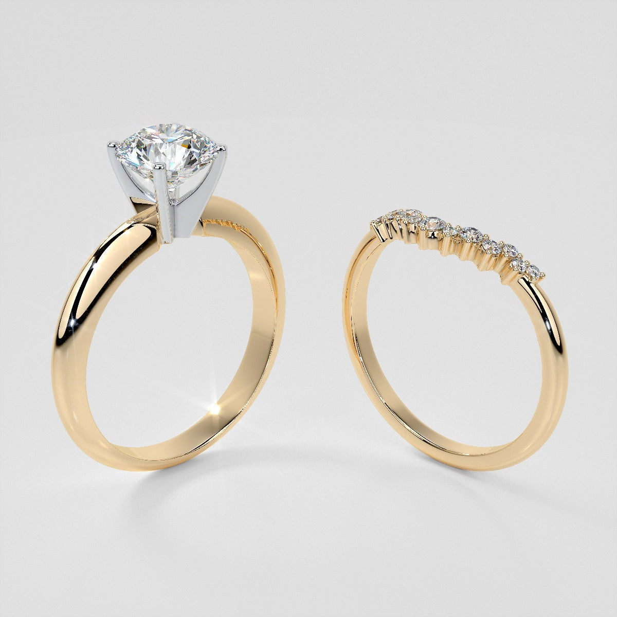 1/6 CTW Lab Grown Diamond Contour Band