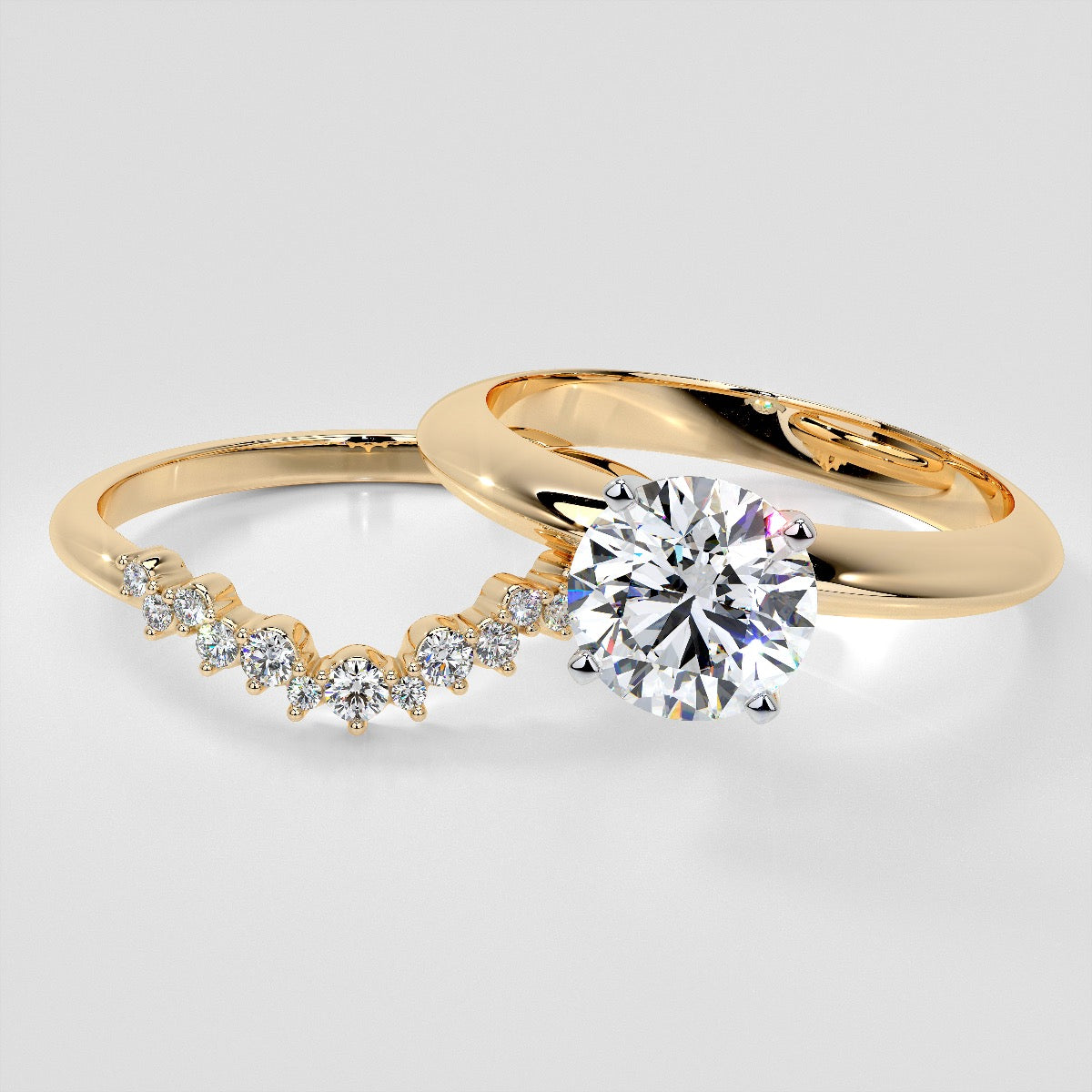 1/6 CTW Lab Grown Diamond Contour Band