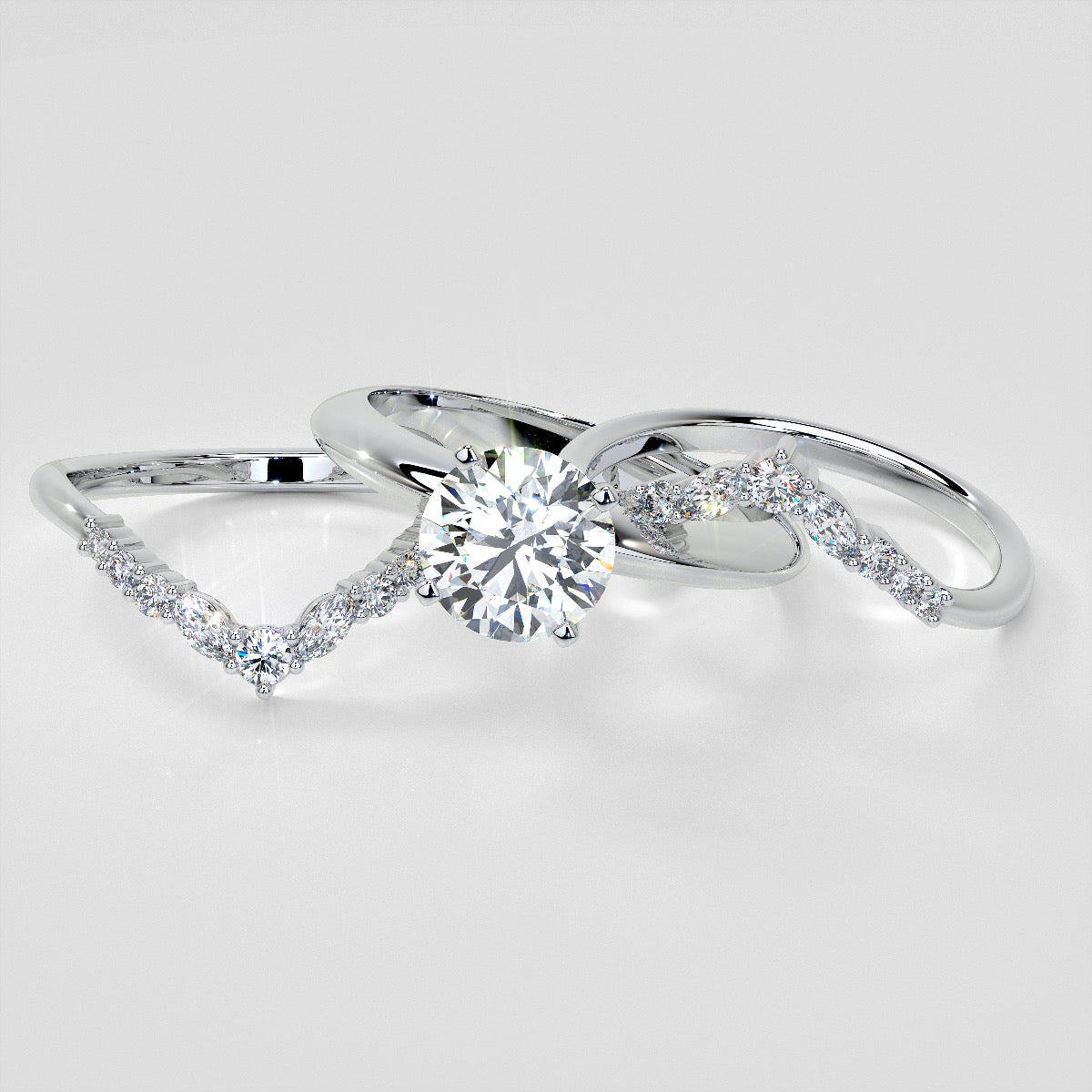 1/5 CTW Lab-Grown Diamond Contour Band