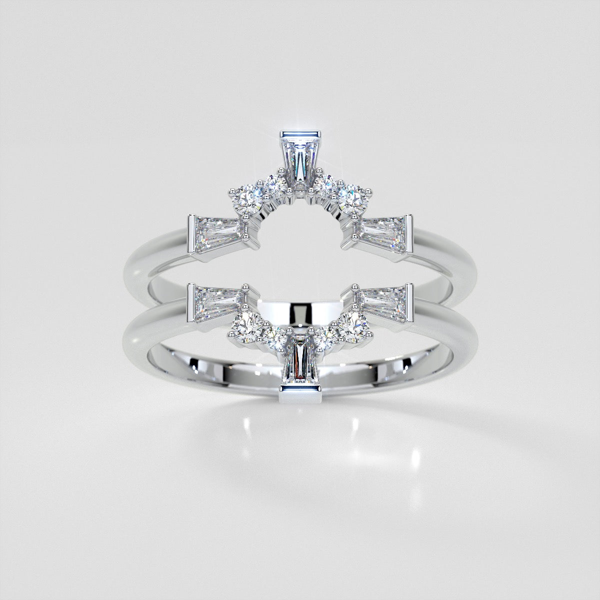 1/5 CTW Elegant Geometric Lab Grown Diamond Band