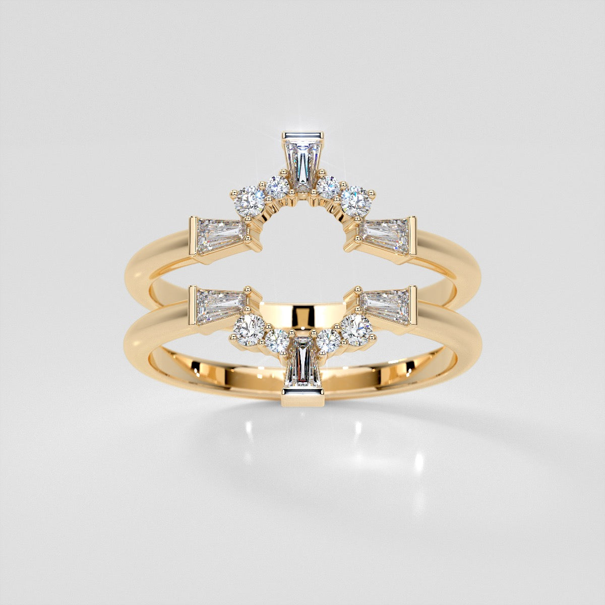 1/5 CTW Elegant Geometric Lab Grown Diamond Band