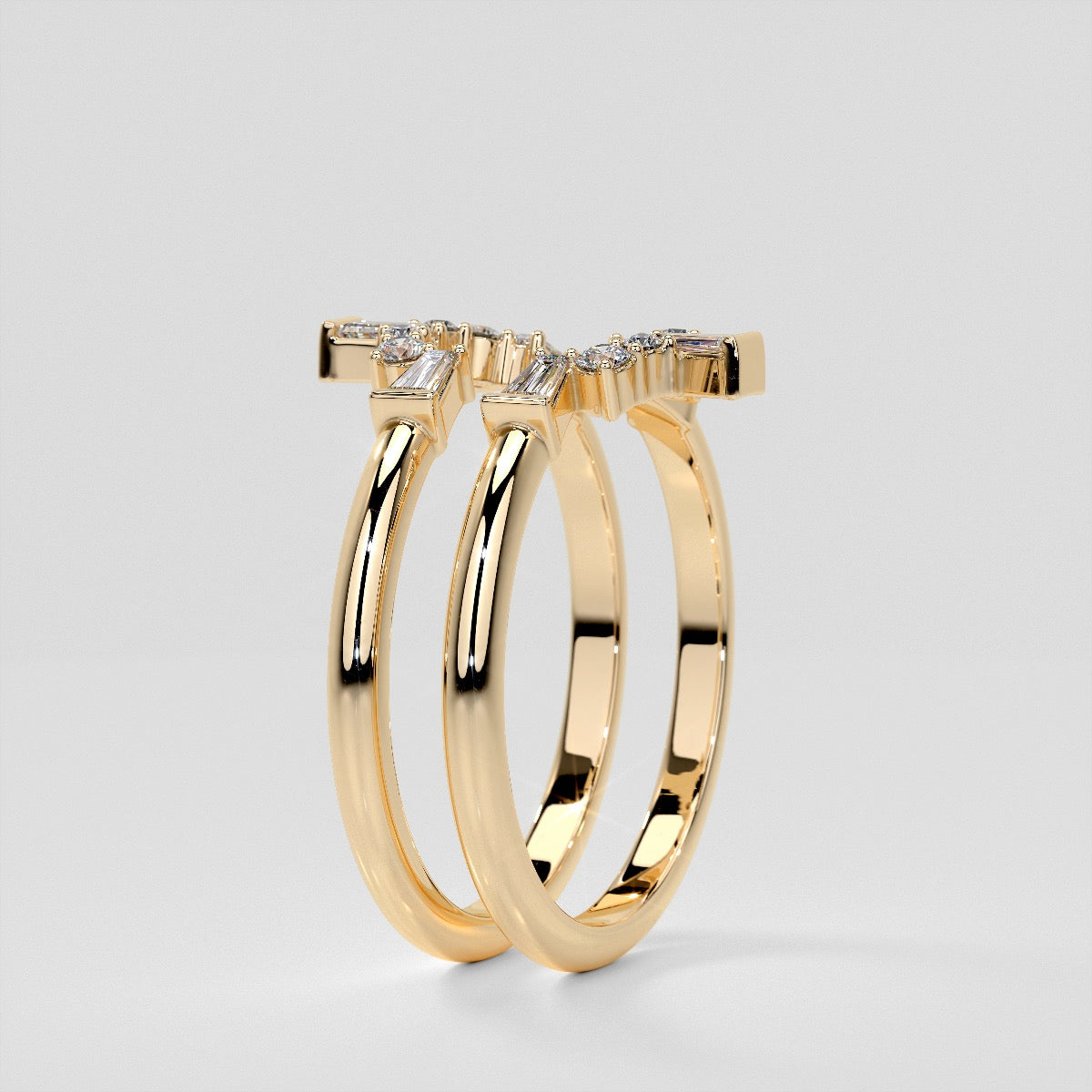 1/5 CTW Elegant Geometric Lab Grown Diamond Band