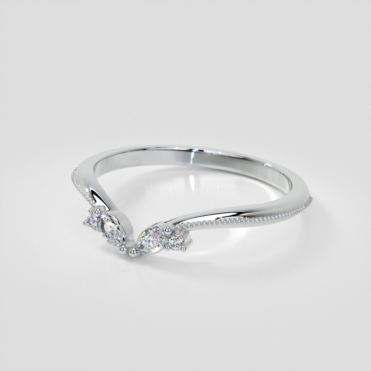 1/8 CTW Lab Grown Diamond Contour Band