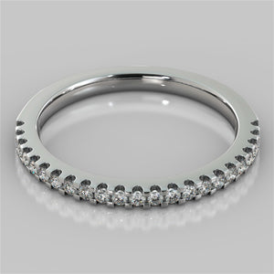 Scalloped Setting Wedding Band