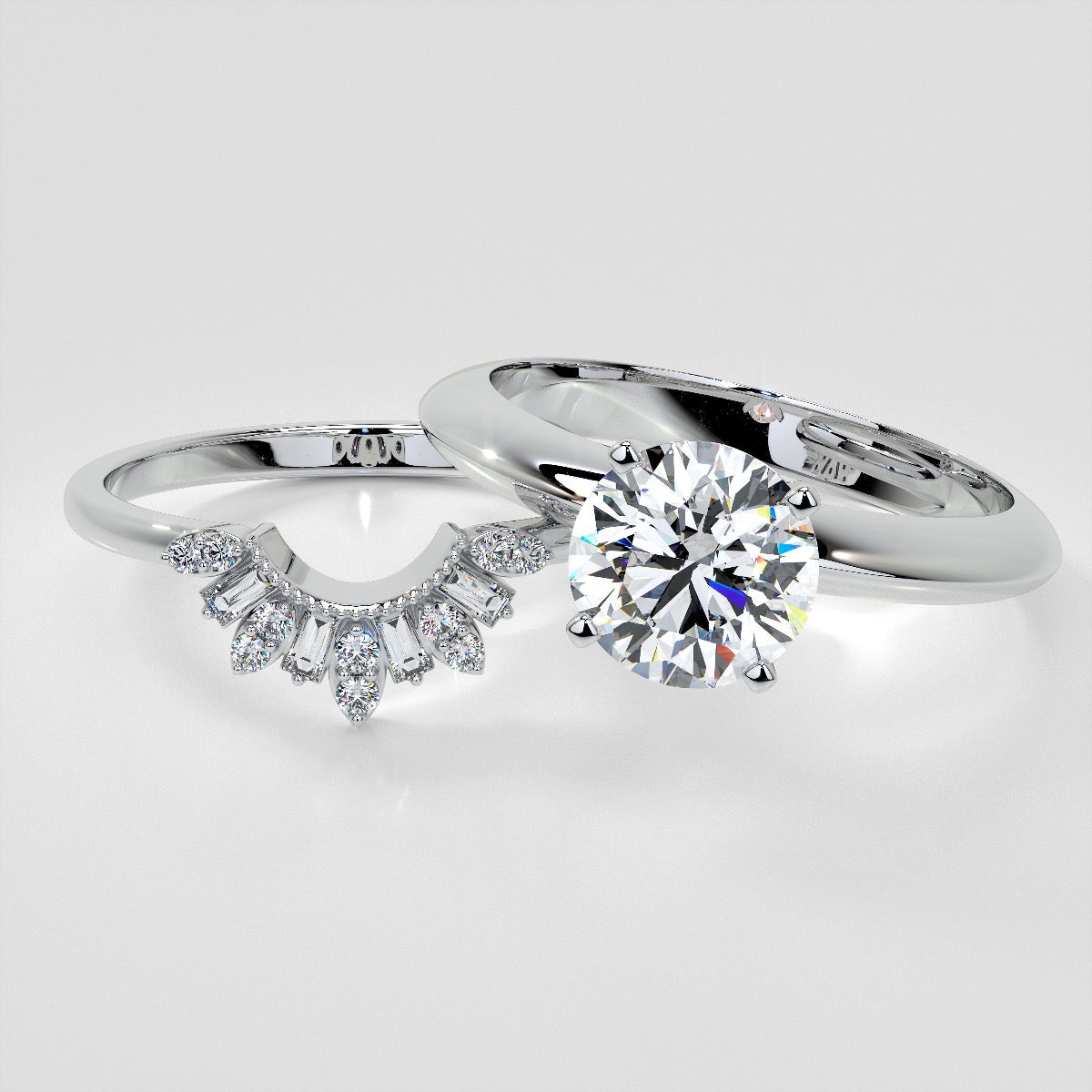 1/5 CTW Lab Grown Diamond Contour Band
