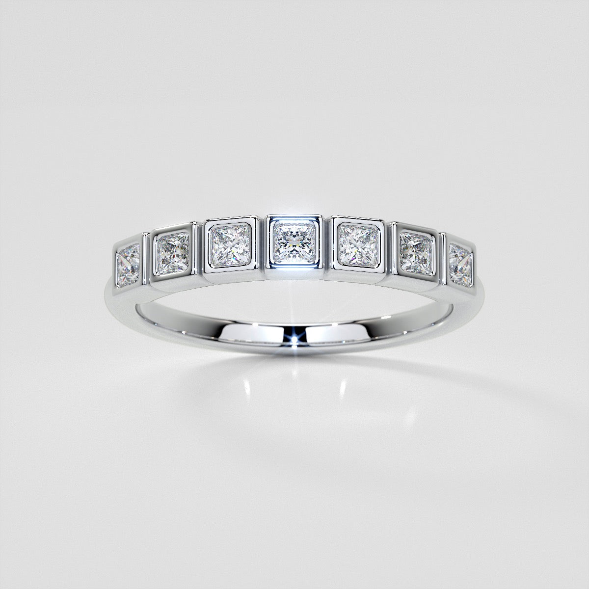 1/4 CTW Lab Grown Diamond Princess Radiance Band