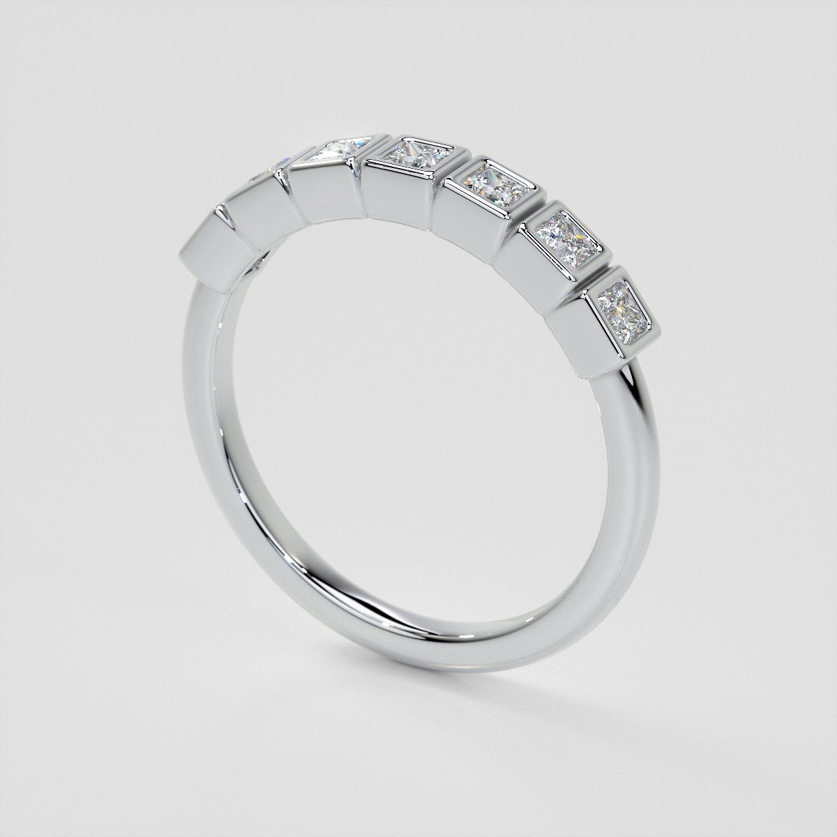 1/4 CTW Lab Grown Diamond Princess Radiance Band