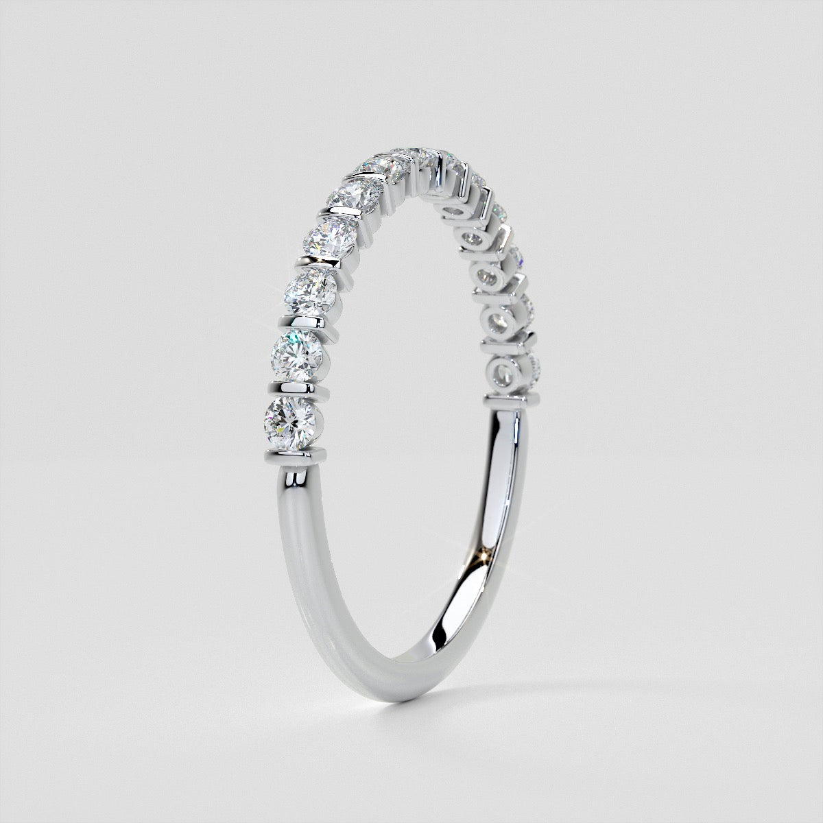 ¾ CTW Lab Grown Diamond Elegant Bar Band