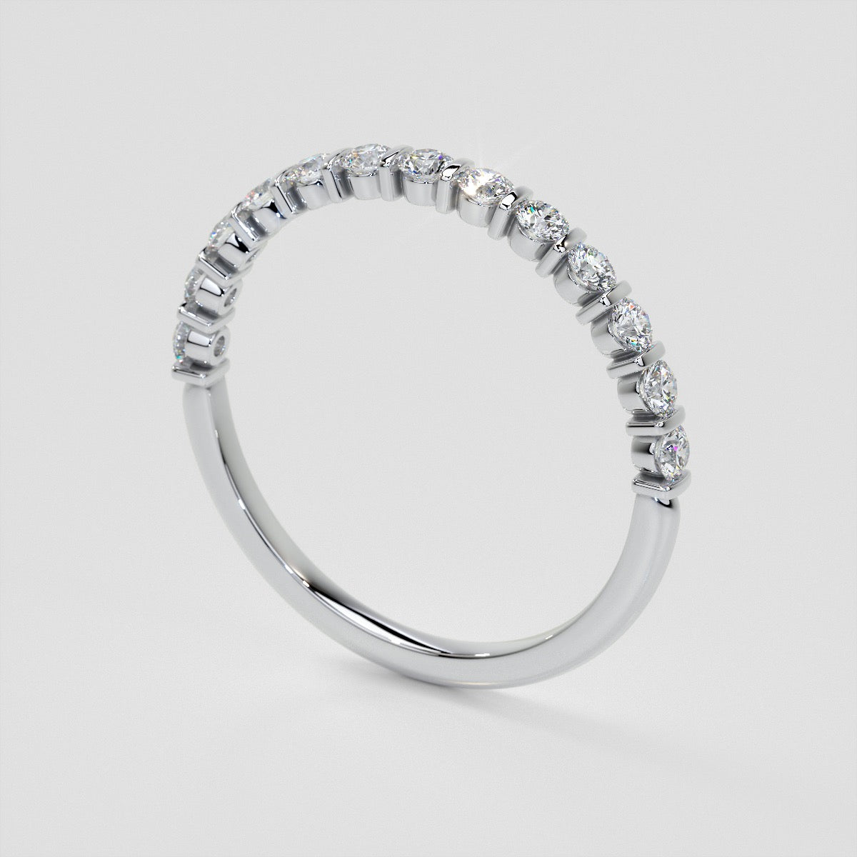 ¾ CTW Lab Grown Diamond Elegant Bar Band