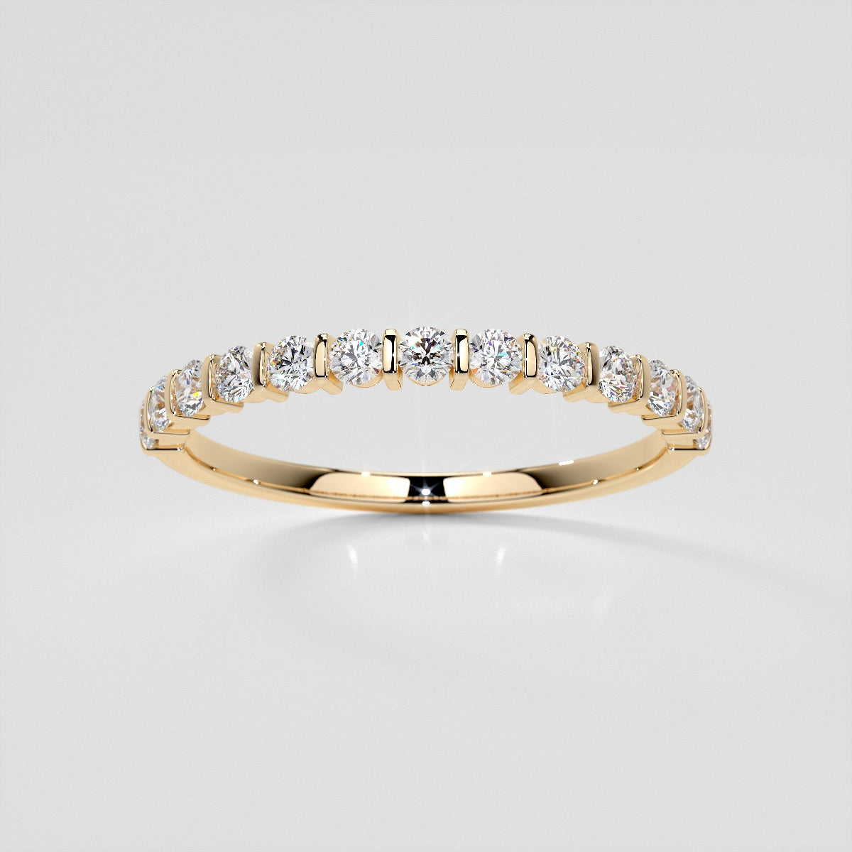 ¾ CTW Lab Grown Diamond Elegant Bar Band