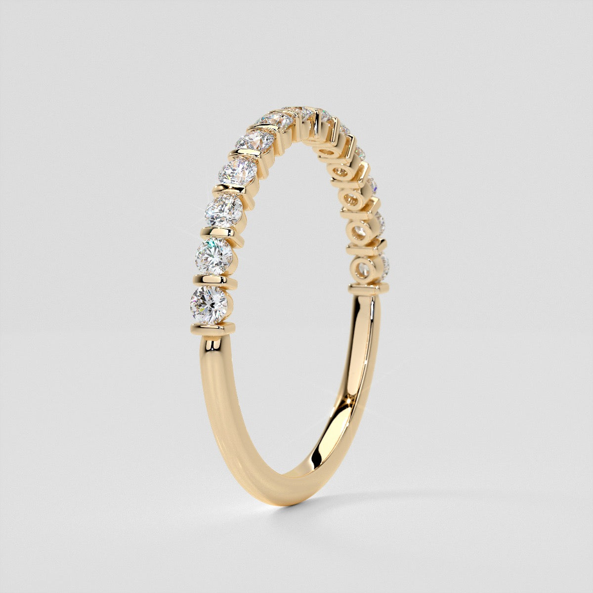 ¾ CTW Lab Grown Diamond Elegant Bar Band