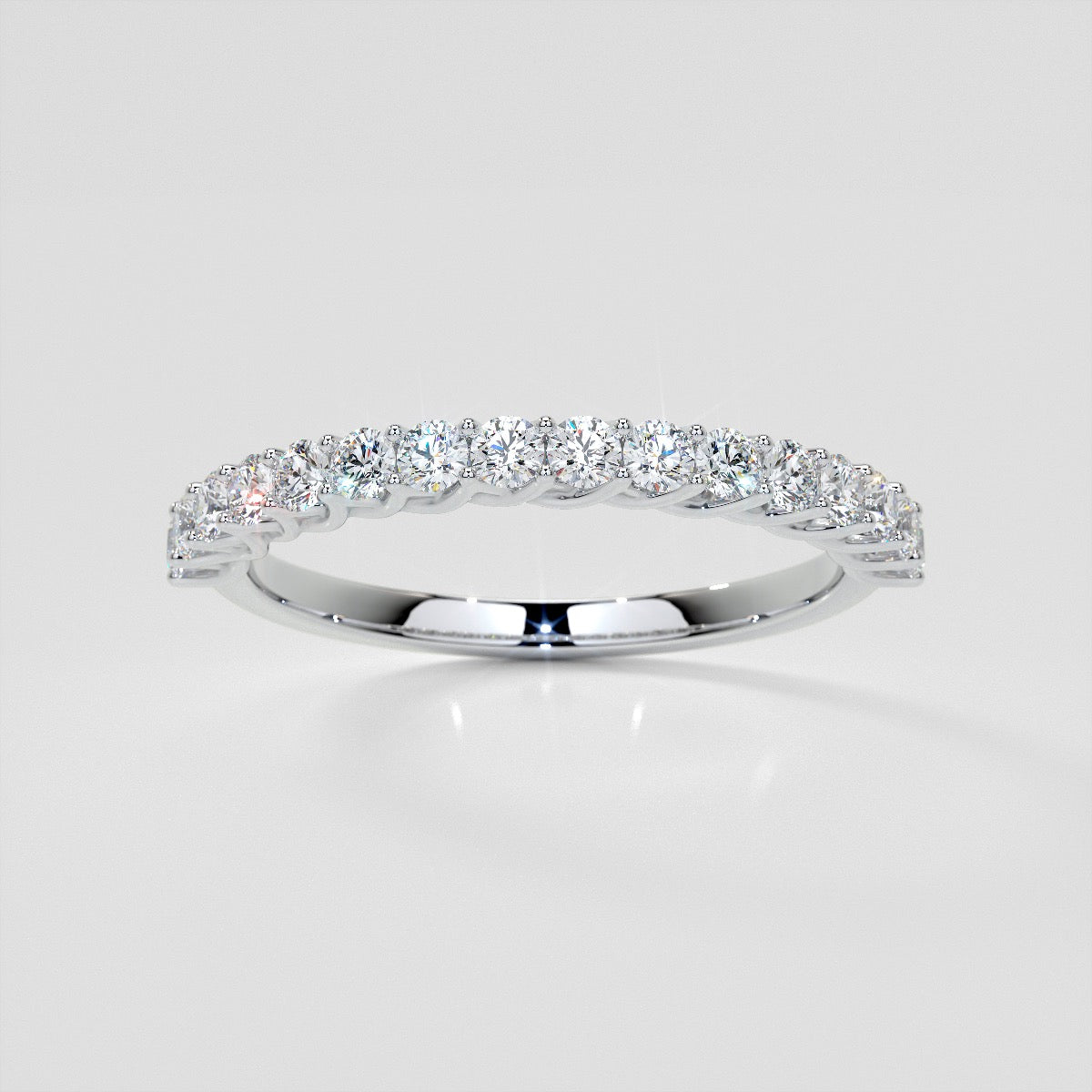 ½ CTW Lab Grown Diamond Swooping Scalloped Band