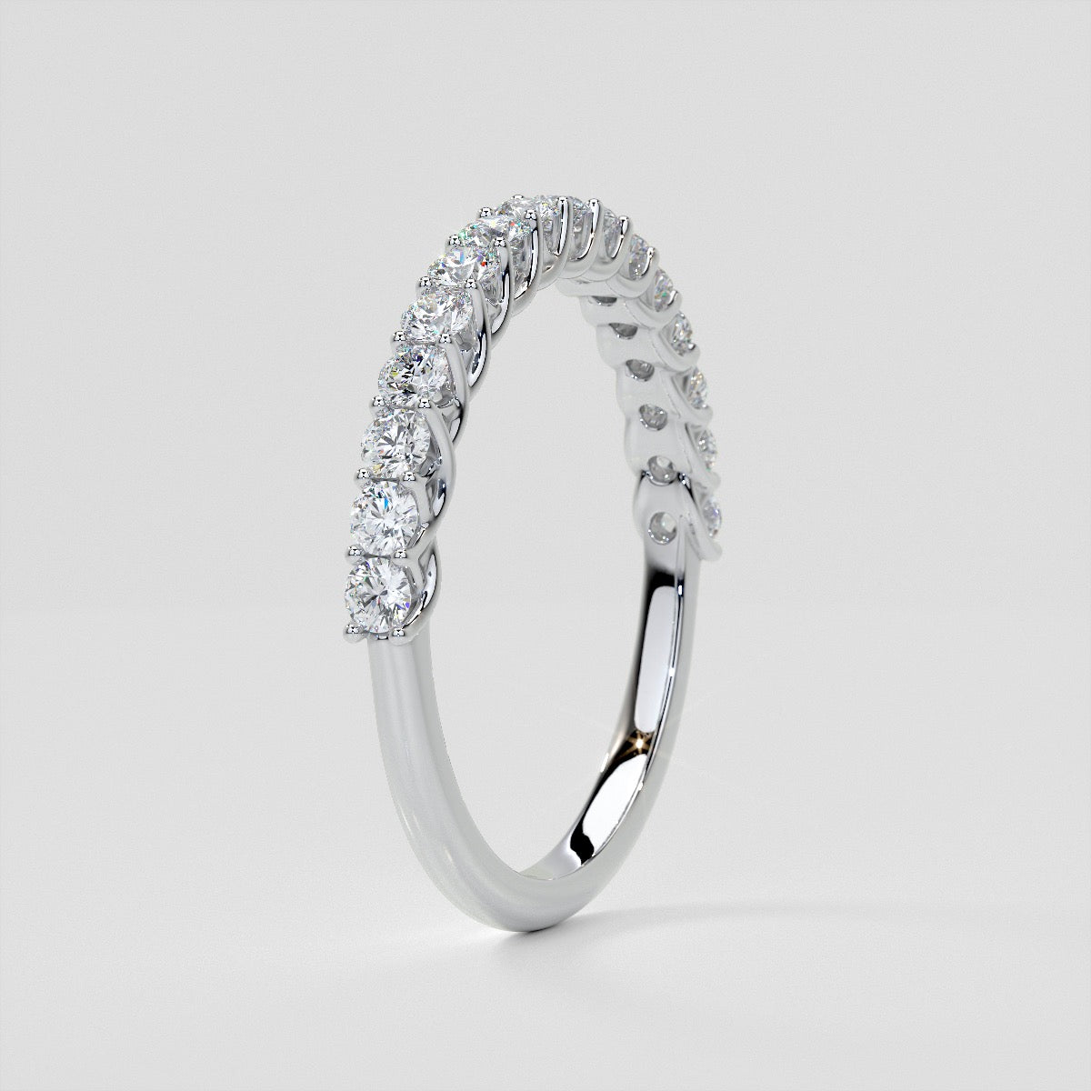 ½ CTW Lab Grown Diamond Swooping Scalloped Band