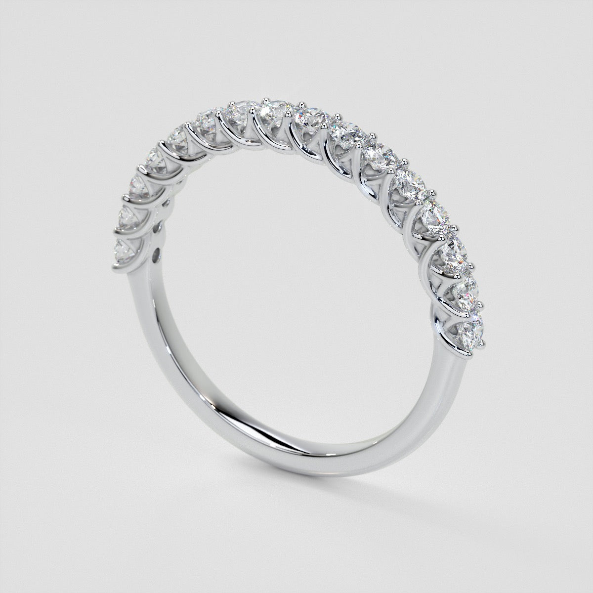 ½ CTW Lab Grown Diamond Swooping Scalloped Band