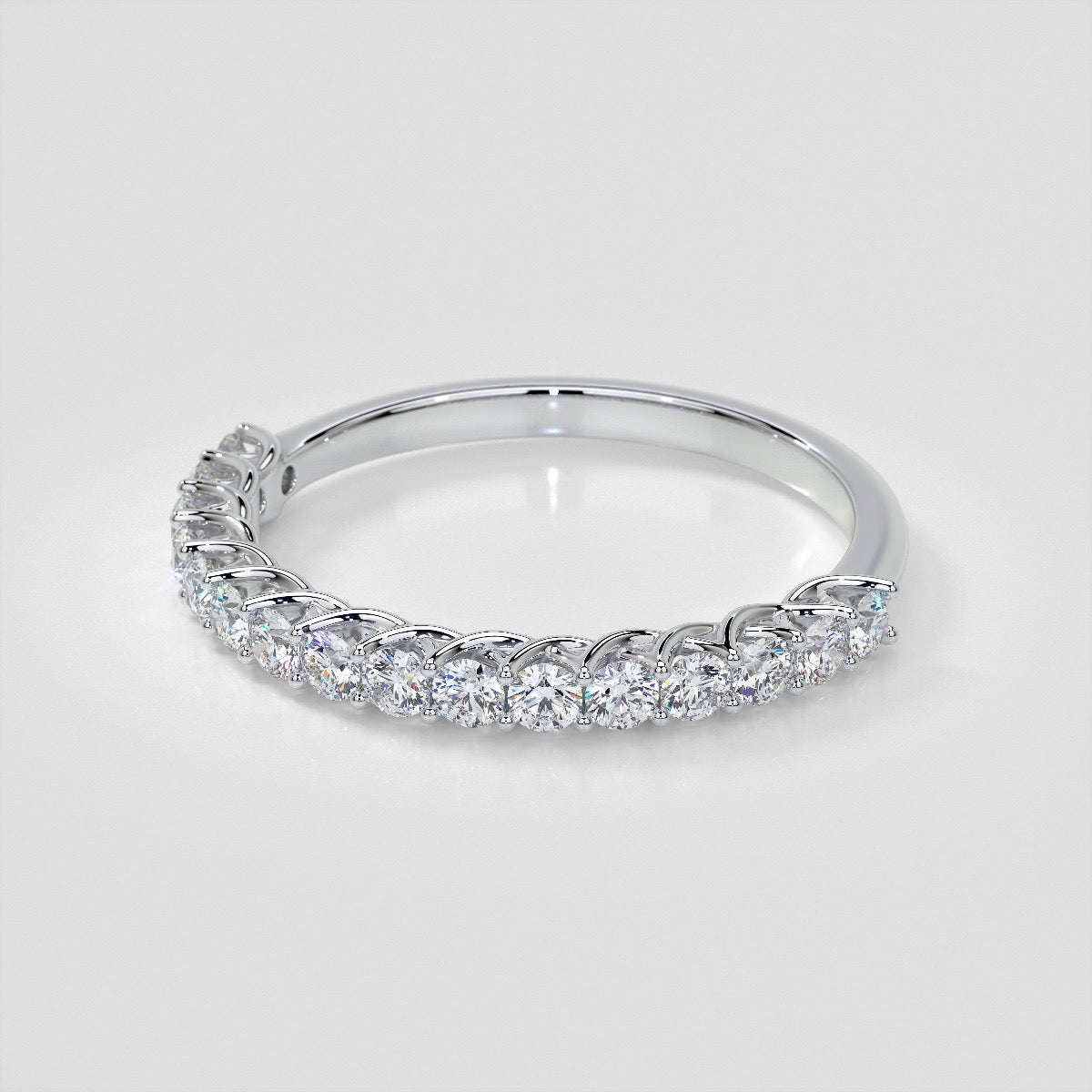 ½ CTW Lab Grown Diamond Swooping Scalloped Band