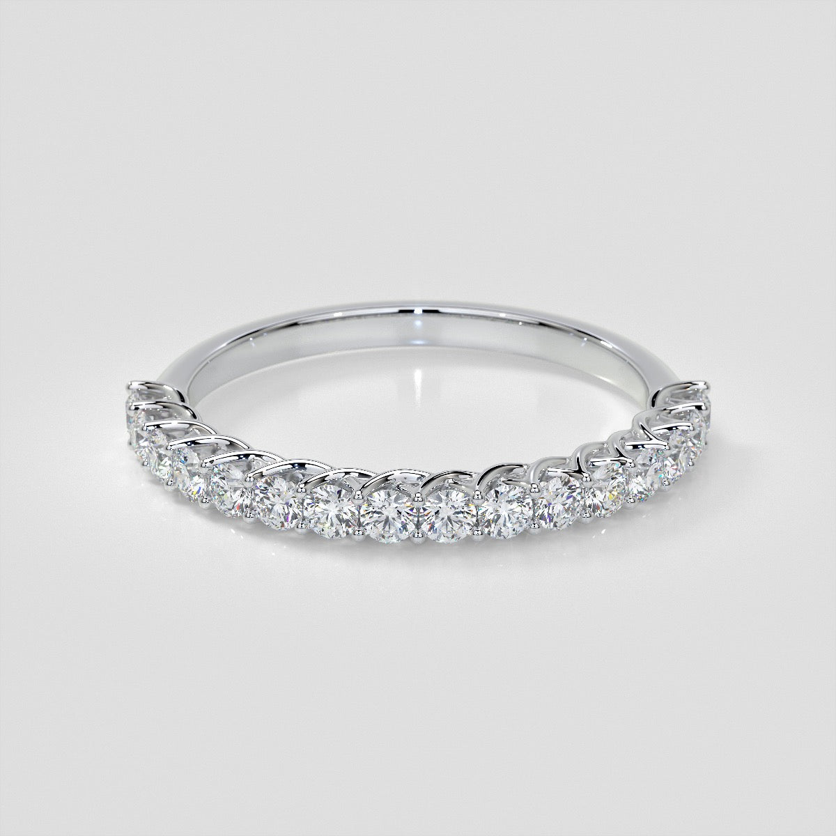 ½ CTW Lab Grown Diamond Swooping Scalloped Band